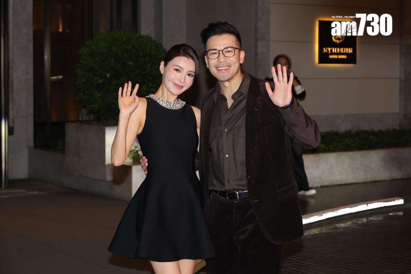 沈震軒與女友陳欣妍。 (林俊源攝)