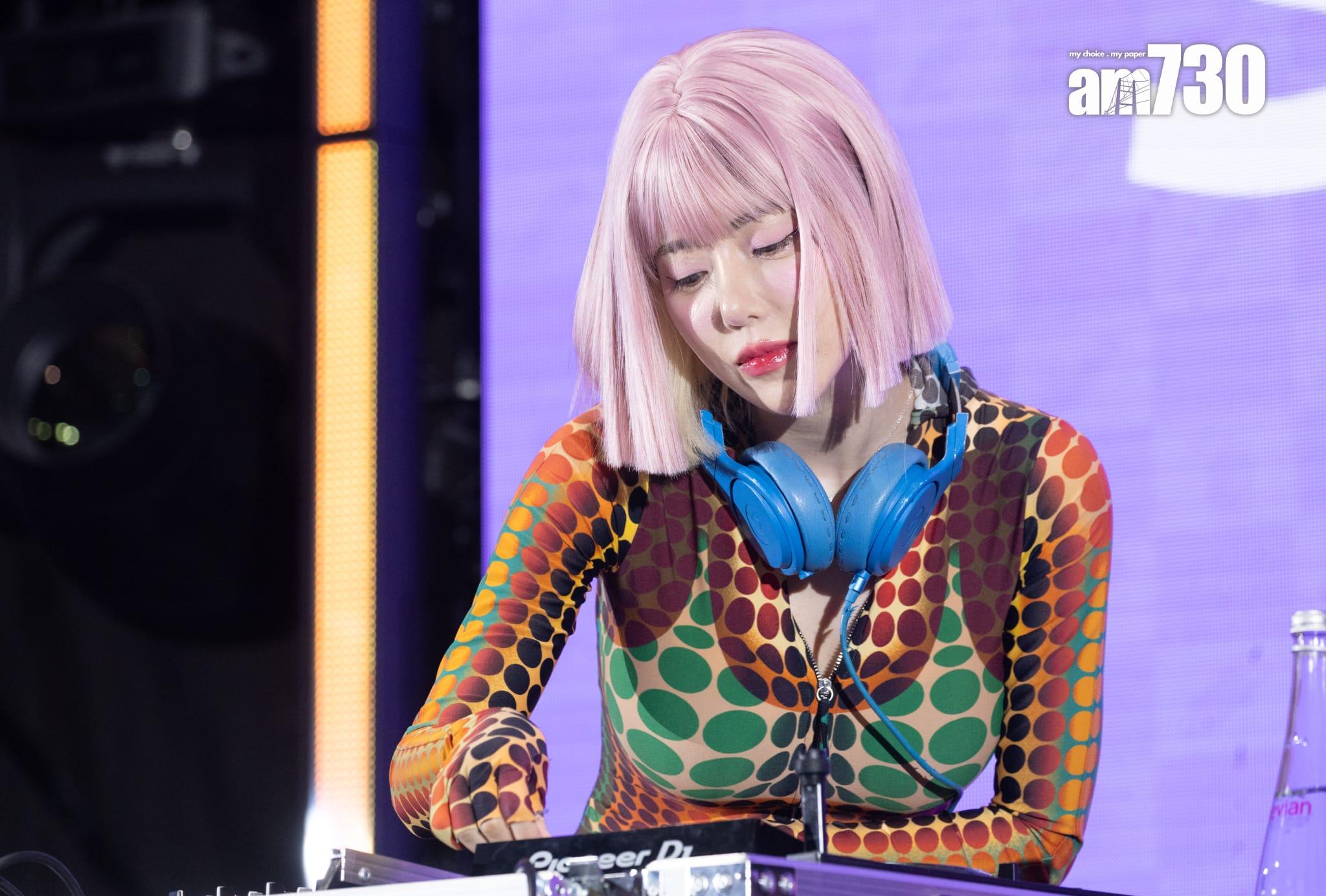 DJ SODA身上波點圖案變得更加立體。 (蘇文傑攝)