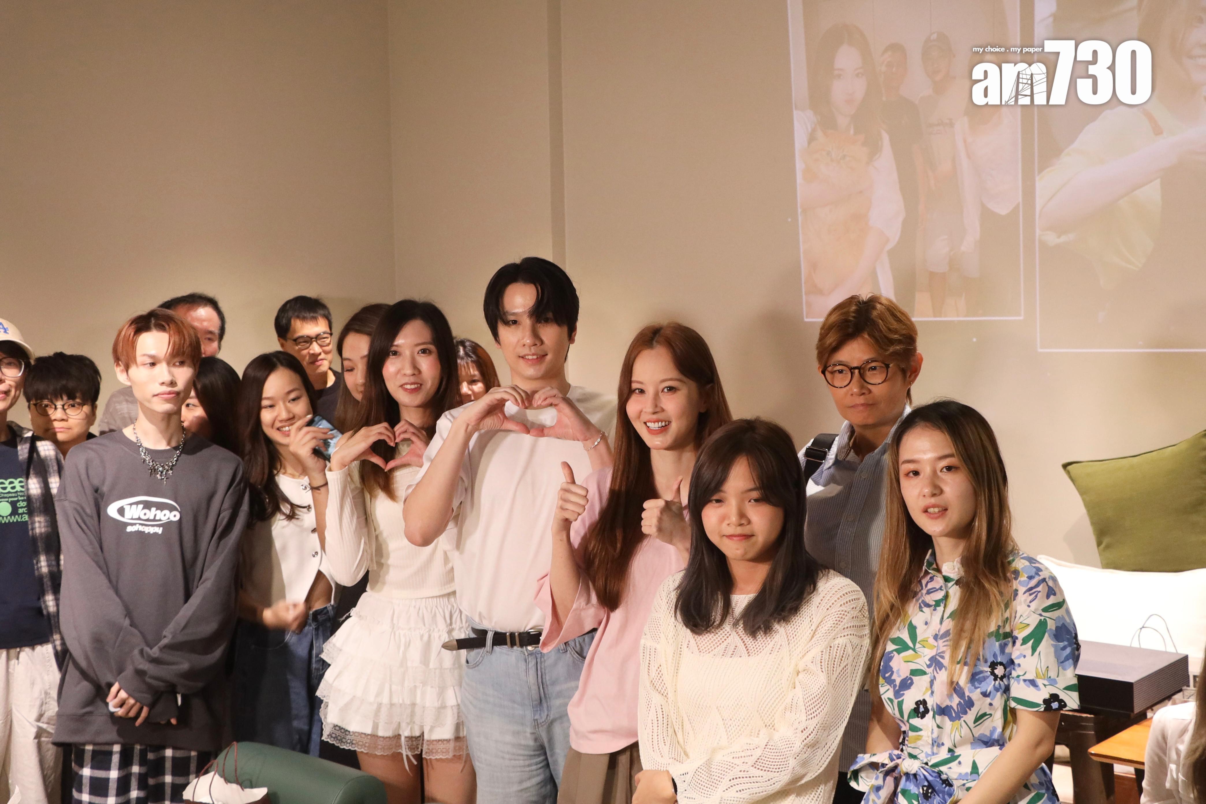 傅穎舉行兩場粉絲見面會,先後與80份粉絲共膳和傾偈。(娛樂組攝)