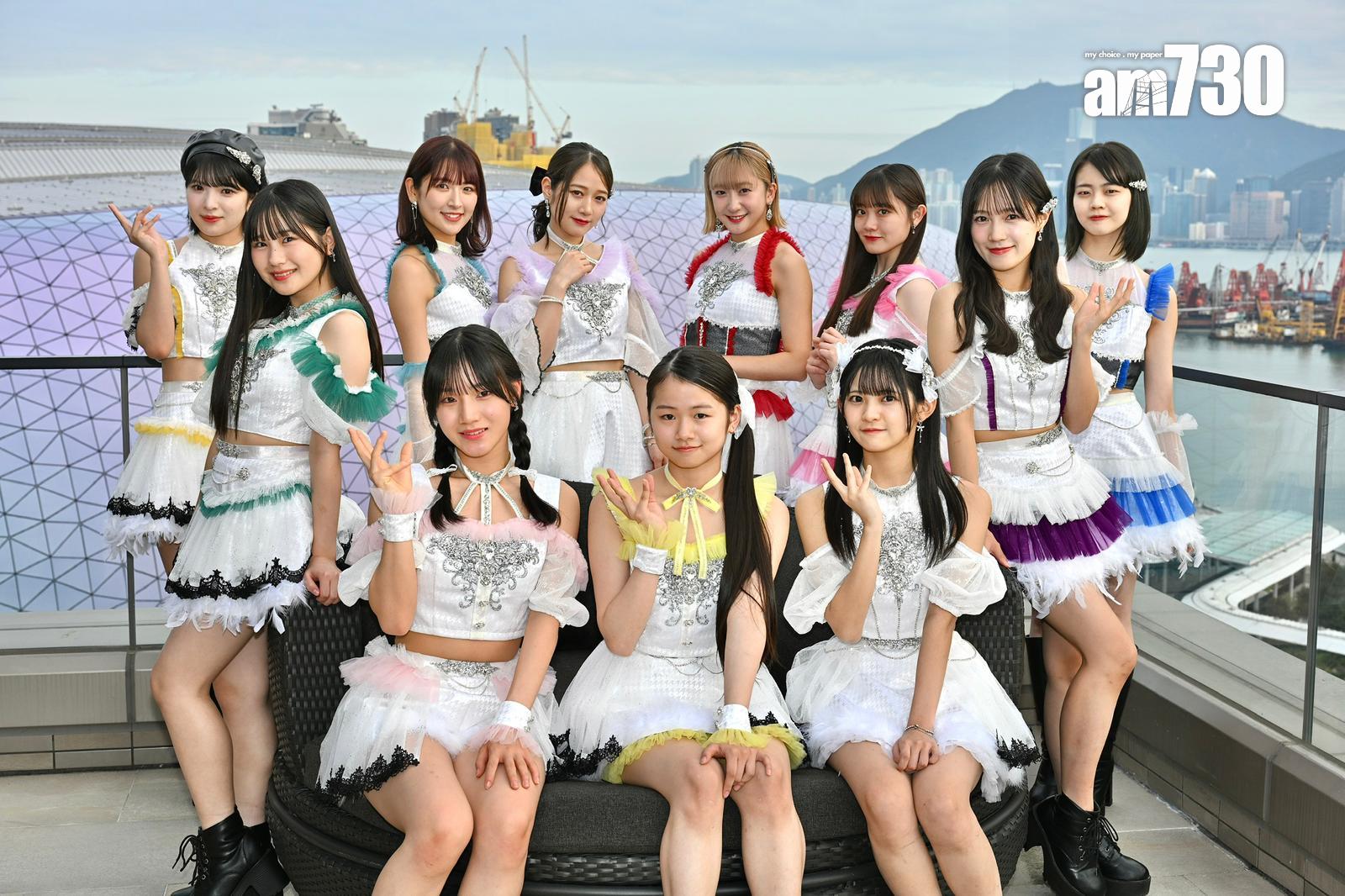 日本女團Tsubaki Factory成軍10周年,是次香港演唱會可謂極具紀念意義。 (娛樂組攝)