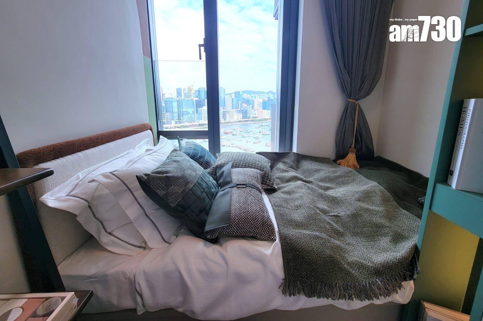 柏蔚森示範單位|666呎連裝修三房戶 廳房均享遊艇海景 (多圖有片)|啟德新盤