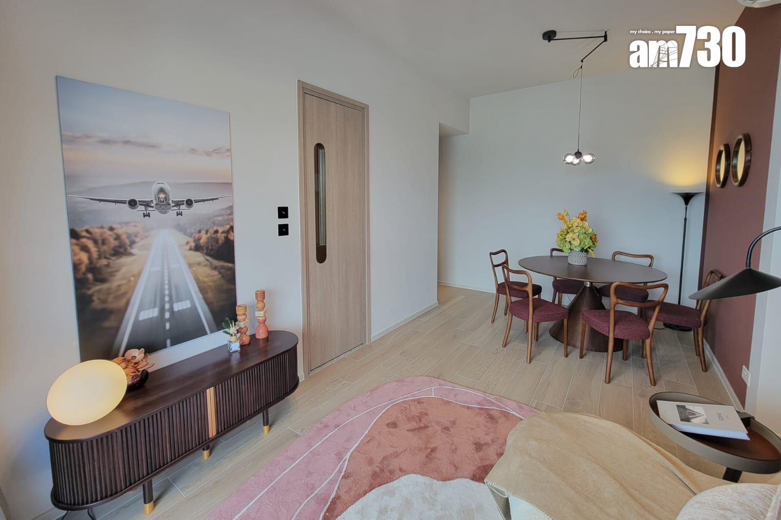 柏蔚森示範單位|666呎連裝修三房戶 廳房均享遊艇海景 (多圖有片)|啟德新盤