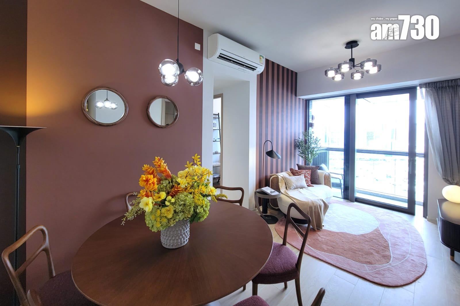 柏蔚森示範單位|666呎連裝修三房戶 廳房均享遊艇海景 (多圖有片)|啟德新盤