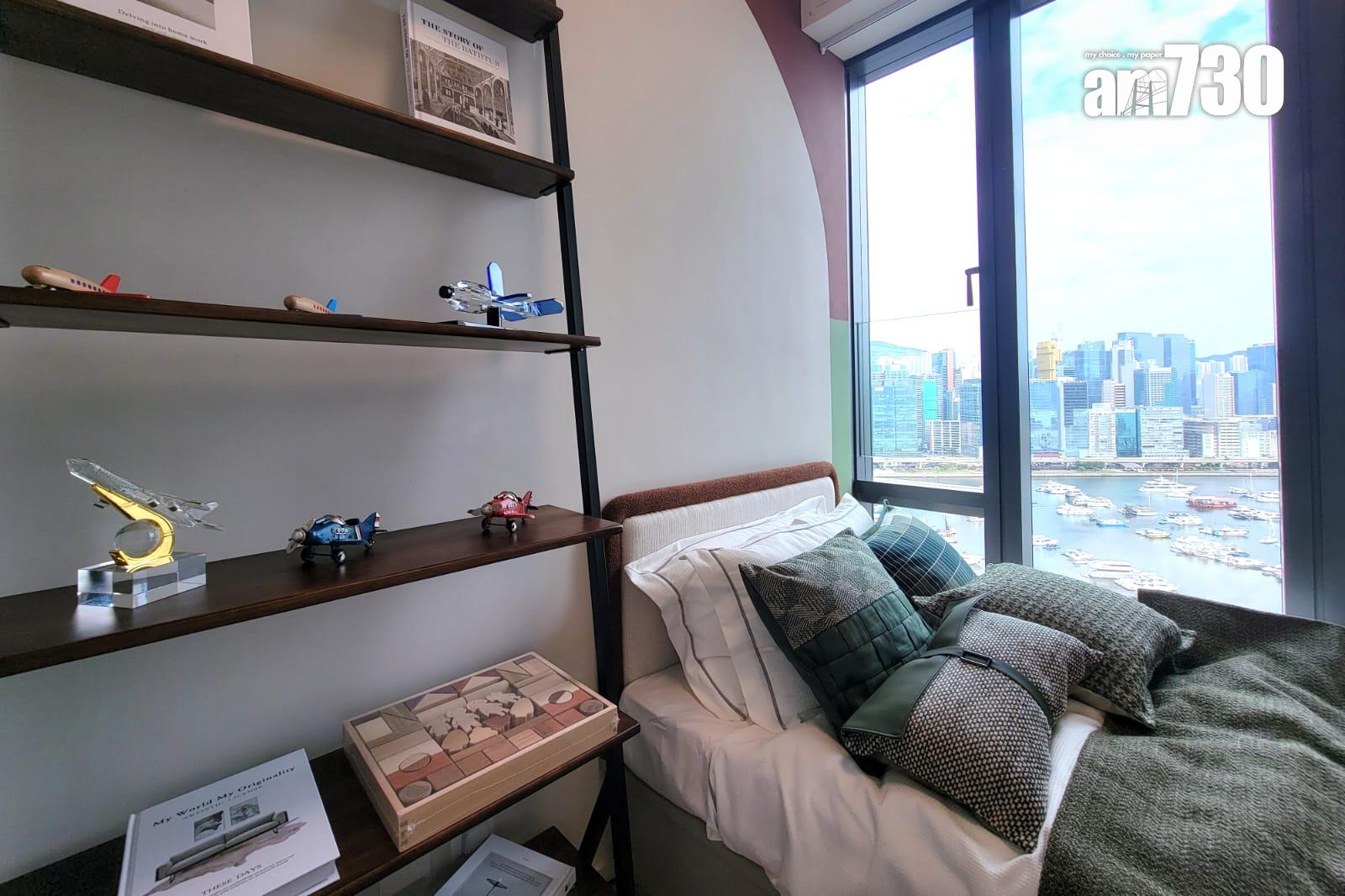 柏蔚森示範單位|666呎連裝修三房戶 廳房均享遊艇海景 (多圖有片)|啟德新盤