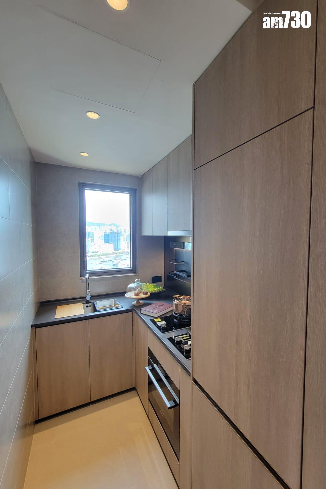 柏蔚森示範單位|666呎連裝修三房戶 廳房均享遊艇海景 (多圖有片)|啟德新盤