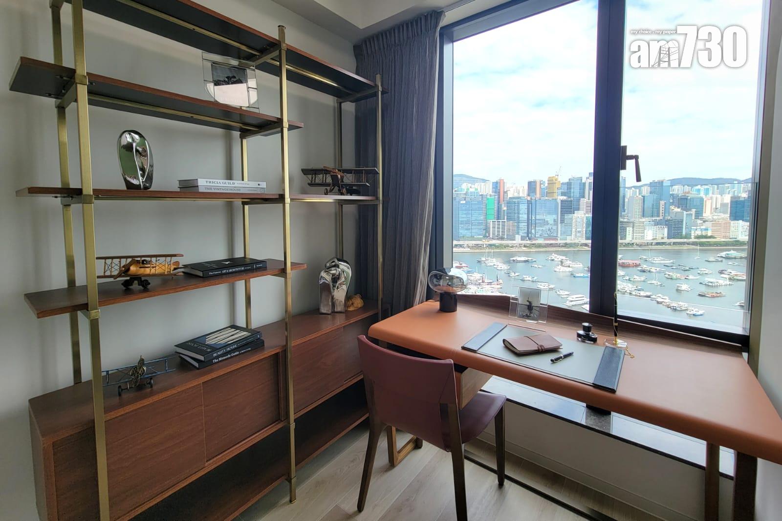 柏蔚森示範單位|666呎連裝修三房戶 廳房均享遊艇海景 (多圖有片)|啟德新盤