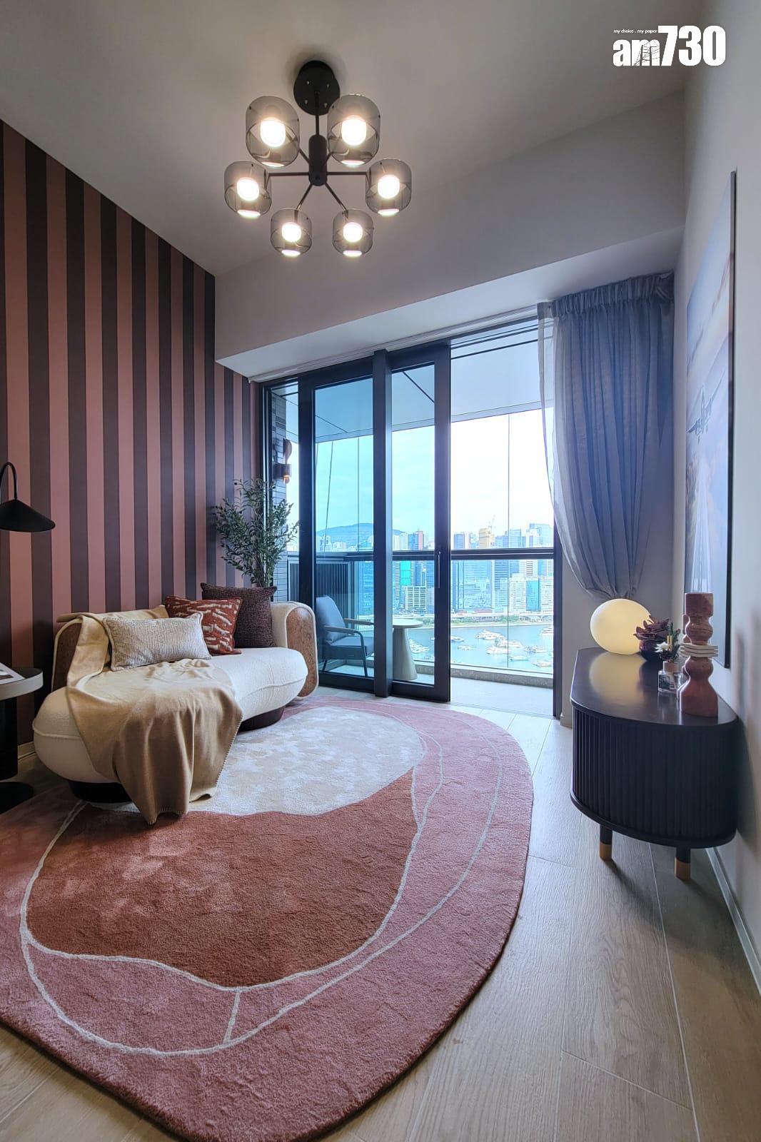 柏蔚森示範單位|666呎連裝修三房戶 廳房均享遊艇海景 (多圖有片)|啟德新盤