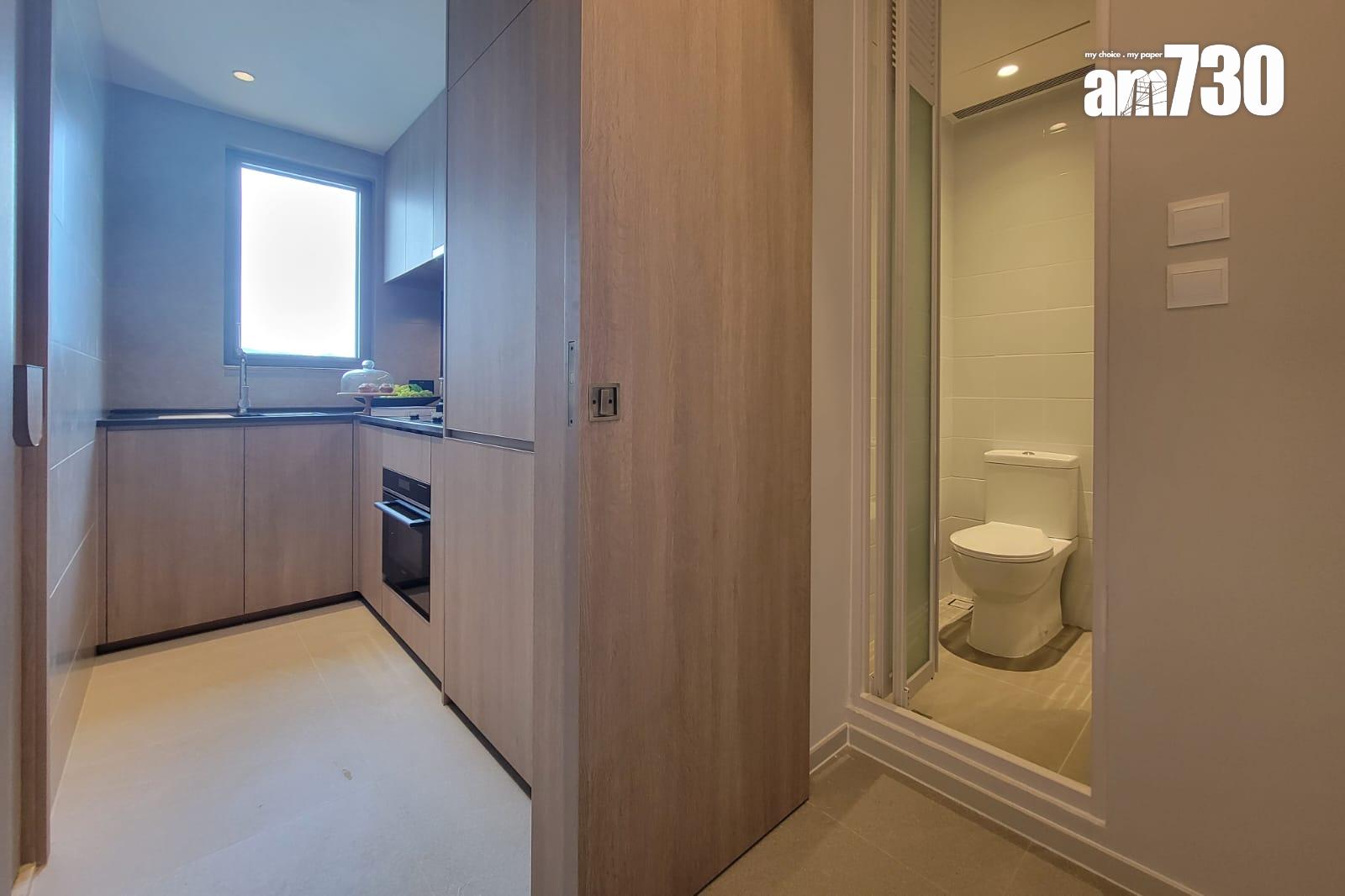 柏蔚森示範單位|666呎連裝修三房戶 廳房均享遊艇海景 (多圖有片)|啟德新盤