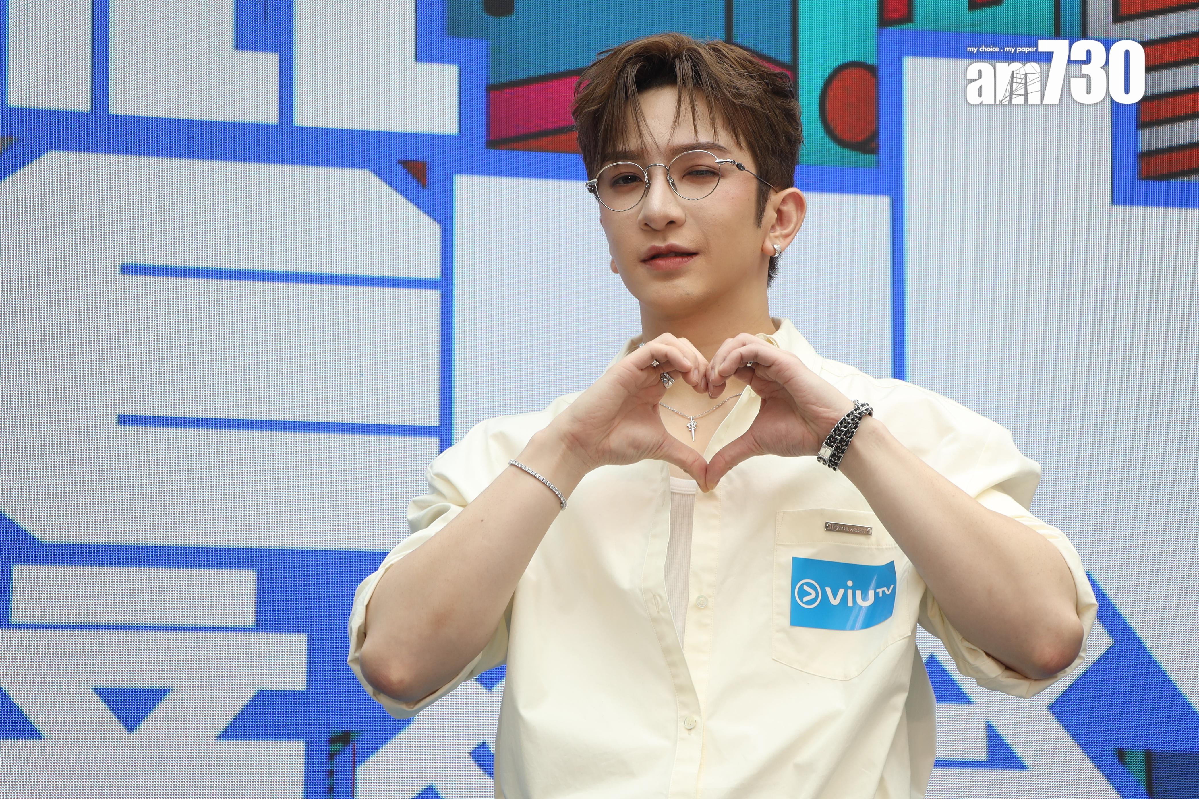 Anson Lo自言辛苦操練有成果,騷腹肌為演唱會拍海報,事前無需谷肌。(娛樂組攝)