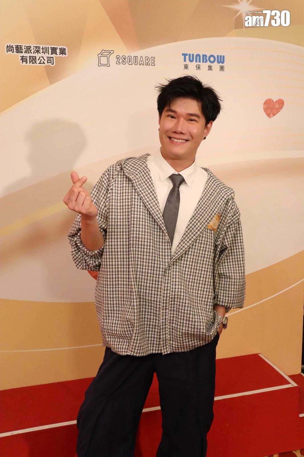 張與辰今日(13日)出席《善心滿載仁愛堂》記者會。(娛樂組攝)