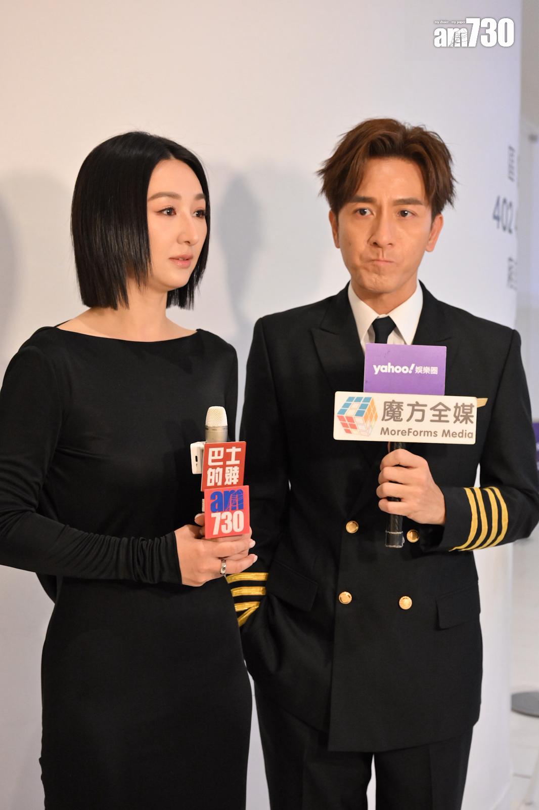 馬國明與高海寧談許紹雄離世氣氛沉重。 (娛樂組攝)