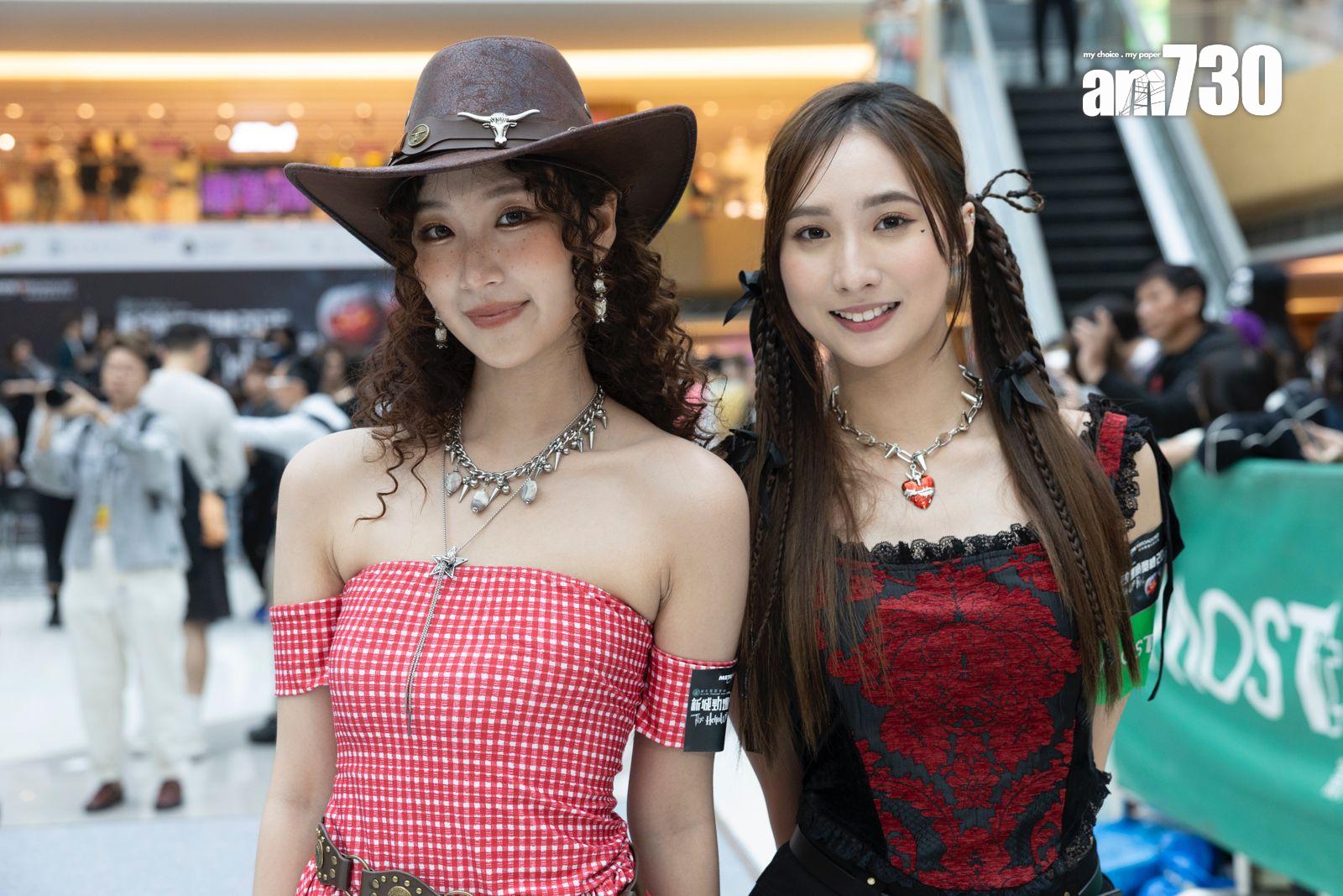 鍾柔美Yumi和詹天文Windy悉心打扮出席《「新城勁爆頒獎禮2025」The HelloWin Party》。(蘇文傑攝)