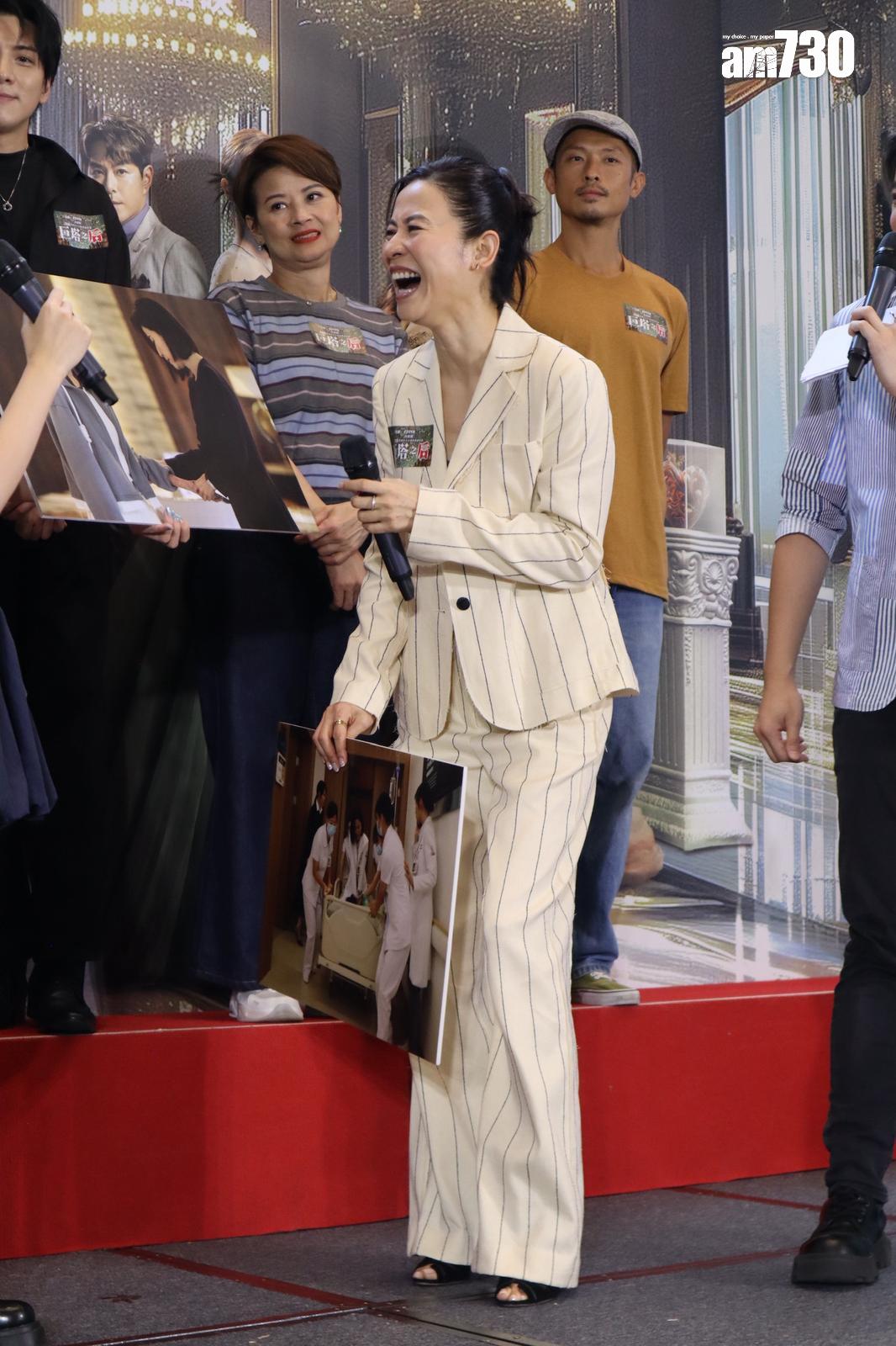 宣萱今日(12日)出席新劇《巨塔之后》宣傳。(娛樂組攝)