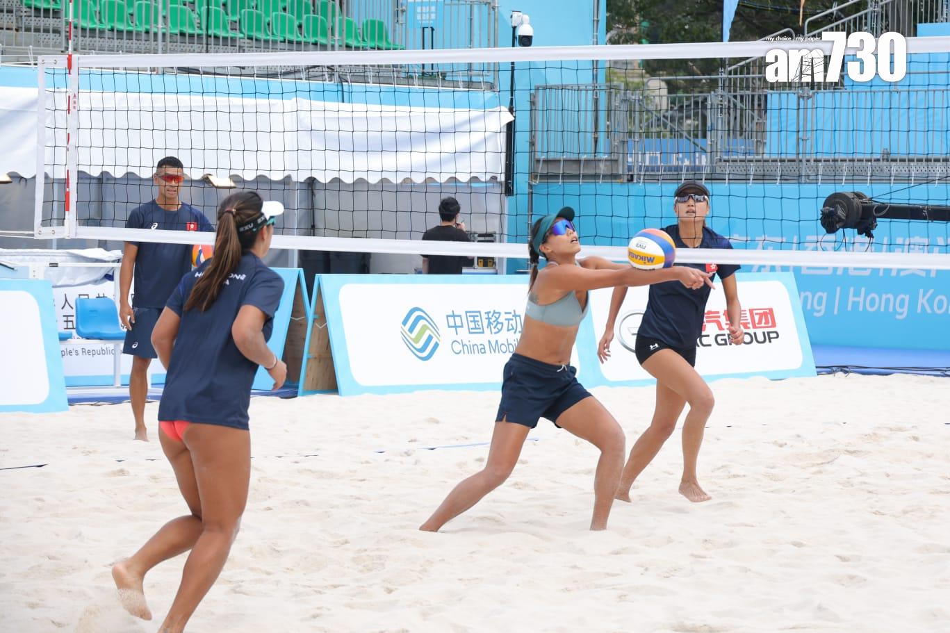 楊德強指是香港歷來沙灘運動中最高規格的場地。(林俊源攝)