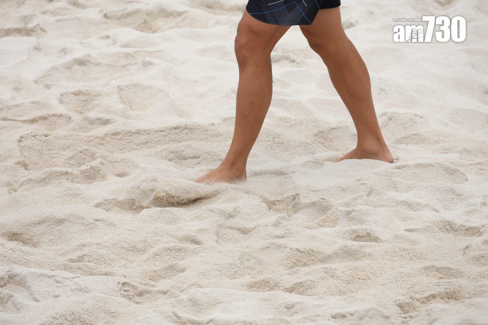 楊德強指是香港歷來沙灘運動中最高規格的場地。(林俊源攝)