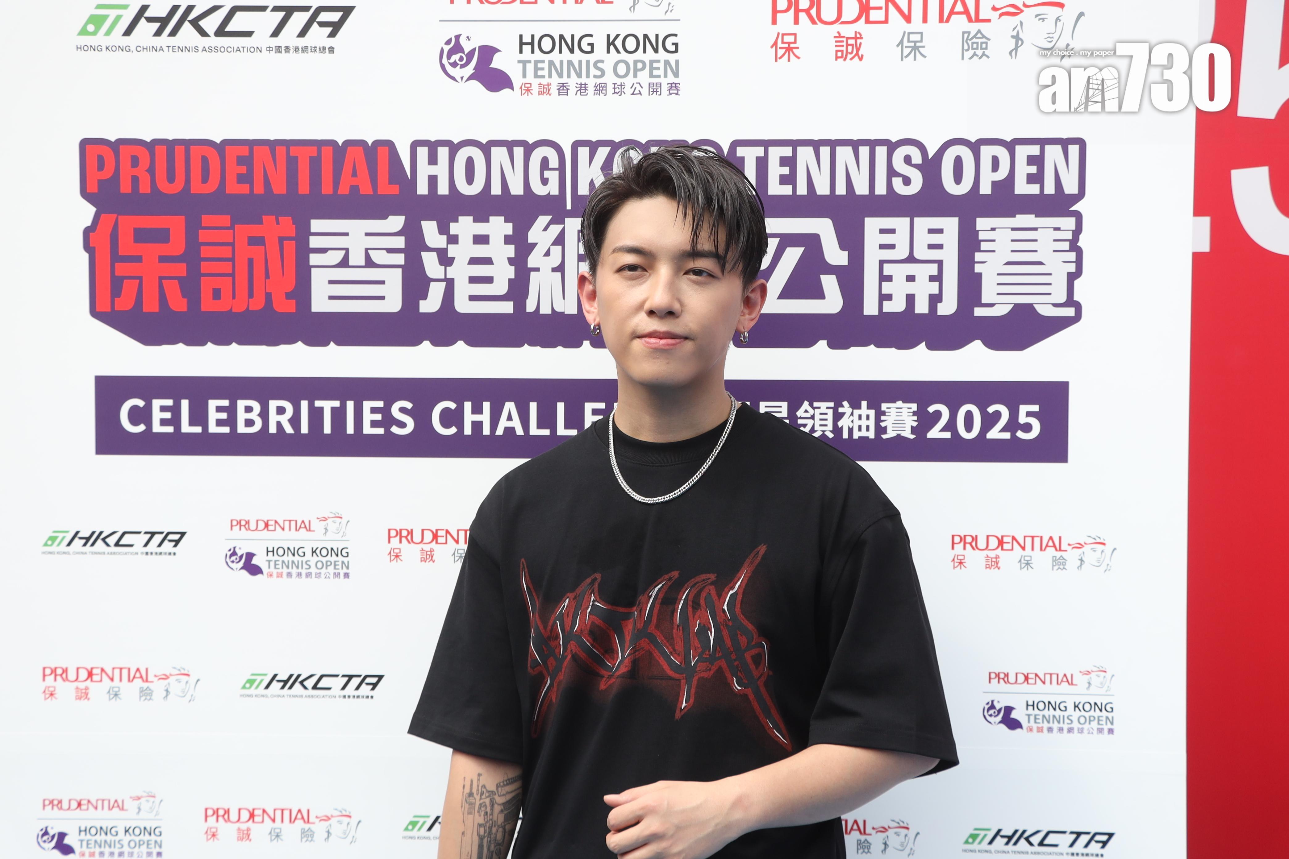 平時愛打羽毛球的MC張天賦,自言有運動細胞。(娛樂組攝)