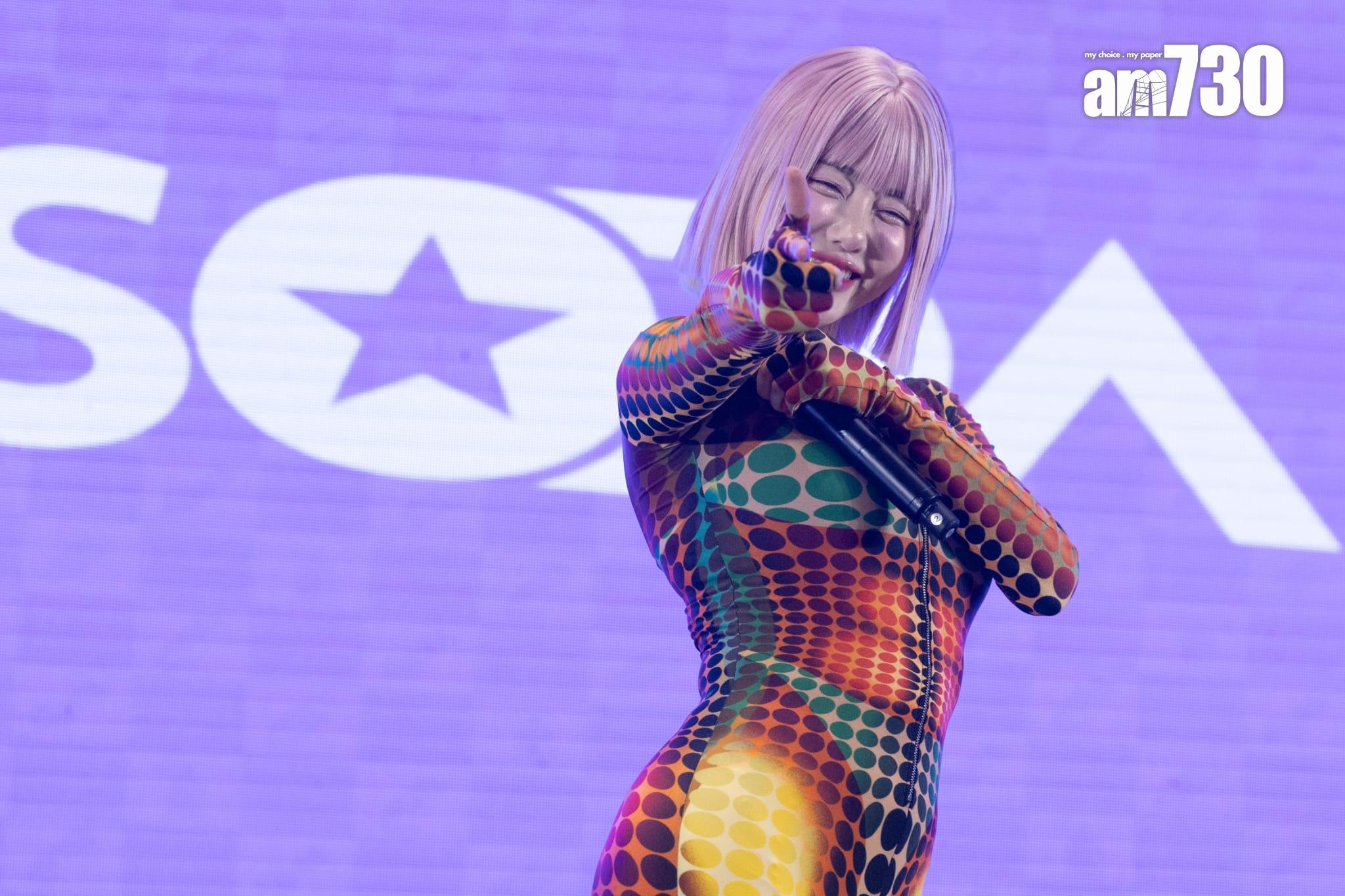 DJ SODA襲港現身亞博打碟。 (蘇文傑攝)