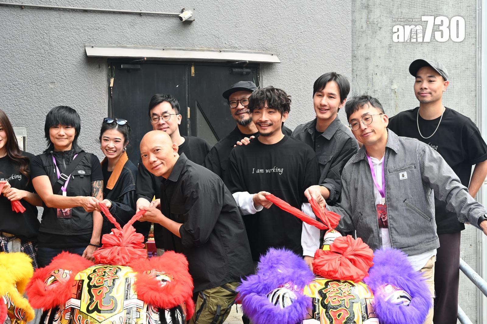 何啟華、鬼王潘紹聰出席《請勿打擾》開騷拜神儀式。 (娛樂組攝)