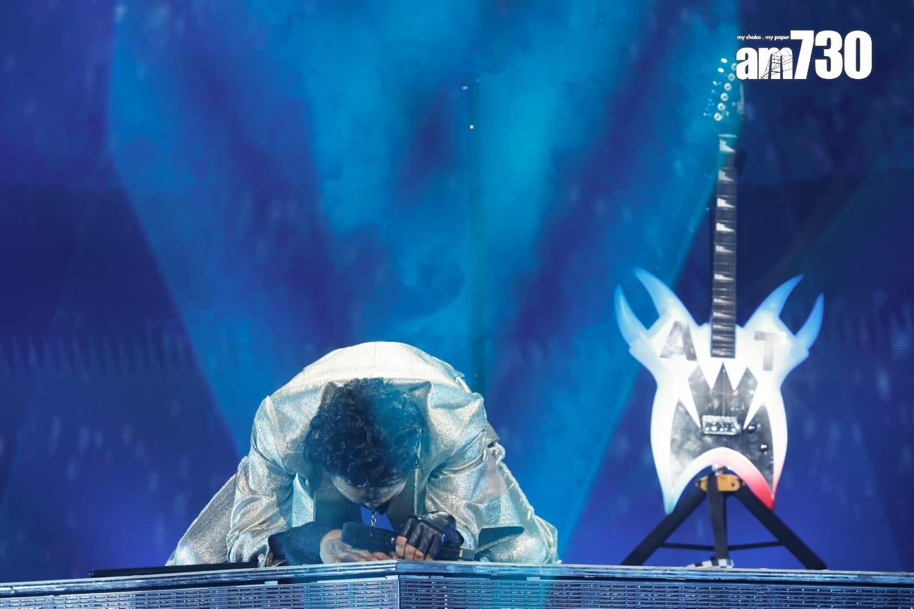 杜德偉(Alex)演唱會《GETUP 世界巡迴演唱會 - 香港站》尾場。(蘇文傑攝)