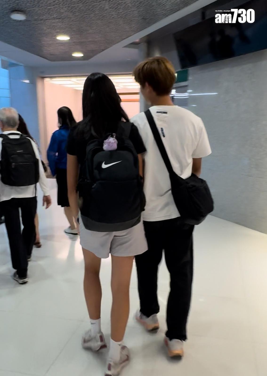 兩人一見面立即糖黐豆。 (娛樂組攝)