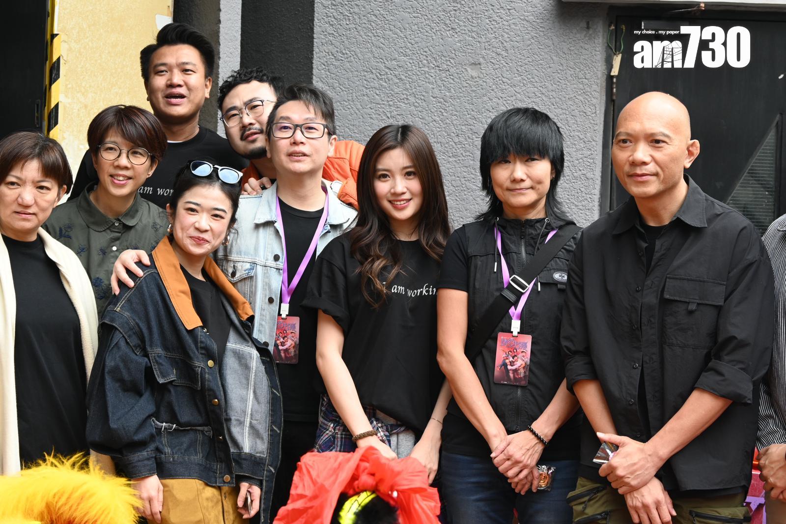 王家晴、鬼王潘紹聰出席《請勿打擾》開騷拜神儀式。 (娛樂組攝)