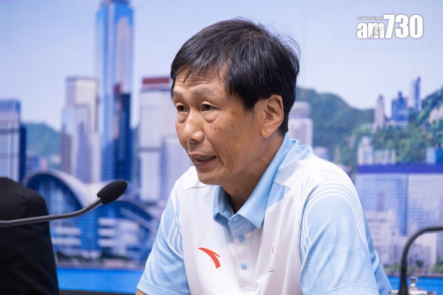 楊德強指冀全運會火炬傳遞的路線展現香港文化體育的特色。(蘇文傑攝)