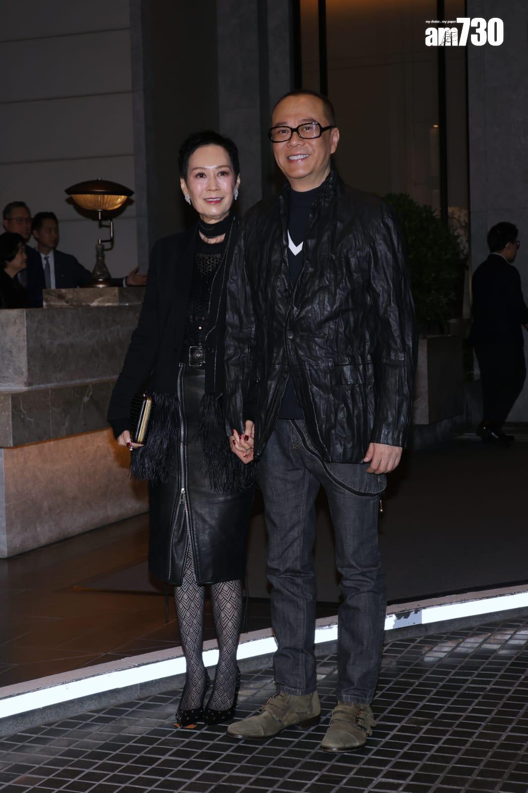 歐陽震華與太太傅潔嫻 (林俊源攝)