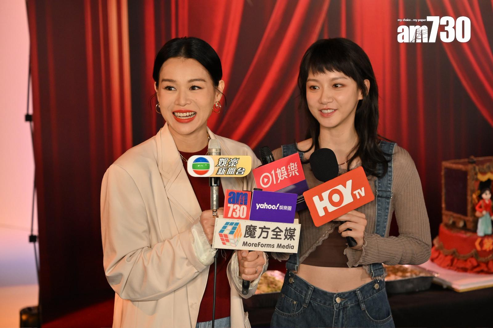 胡杏兒笑稱定欣如要生仔秘笈,會樂意給她。(娛樂組攝)