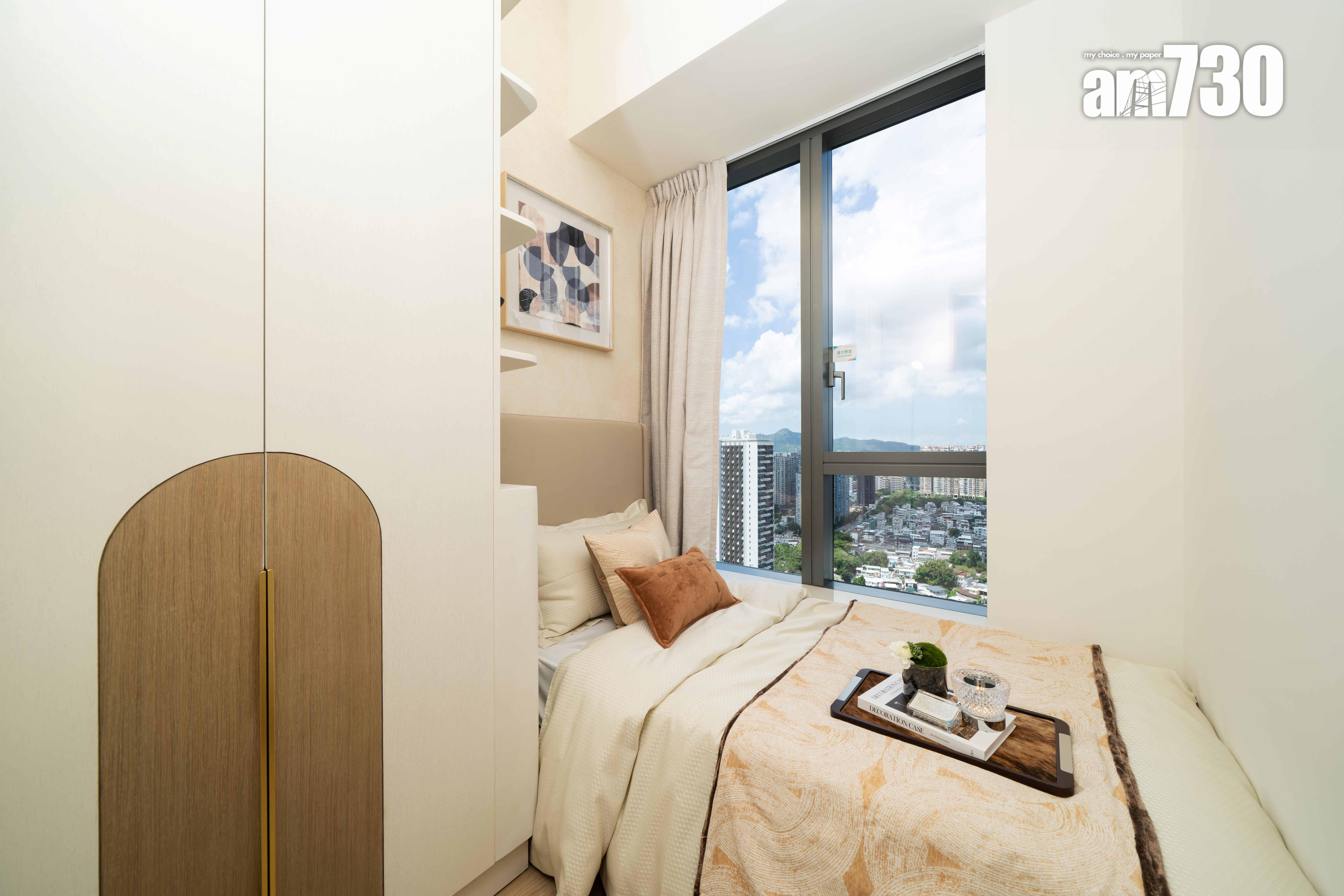 朗天峰現樓示範單位|539呎連裝修三房戶 大地色系主調(多圖)|元朗新盤