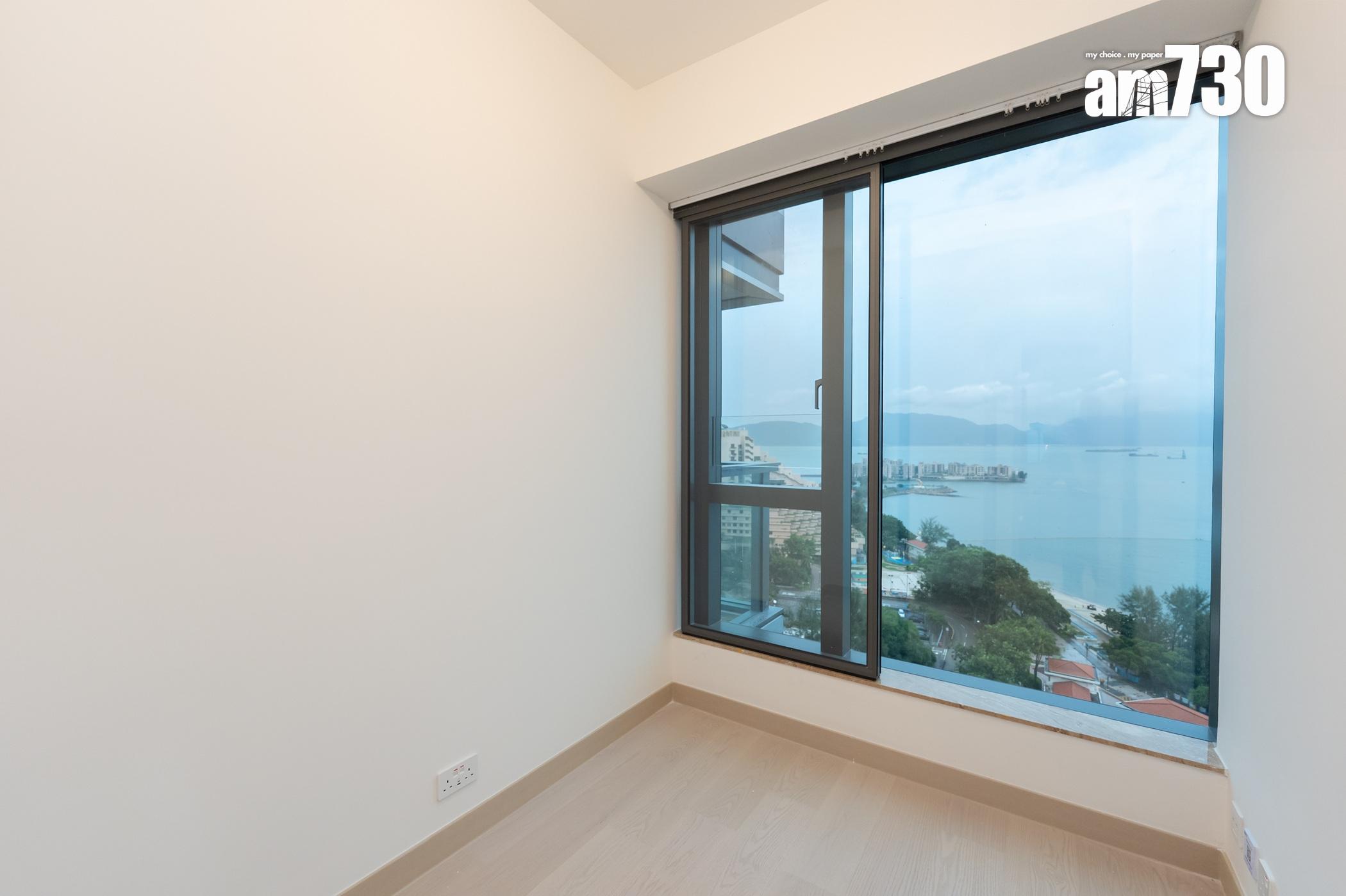 黃金海灣.珀岸示範單位|900呎現樓三房梗廚戶 廳房同享海景(多圖)|屯門新盤