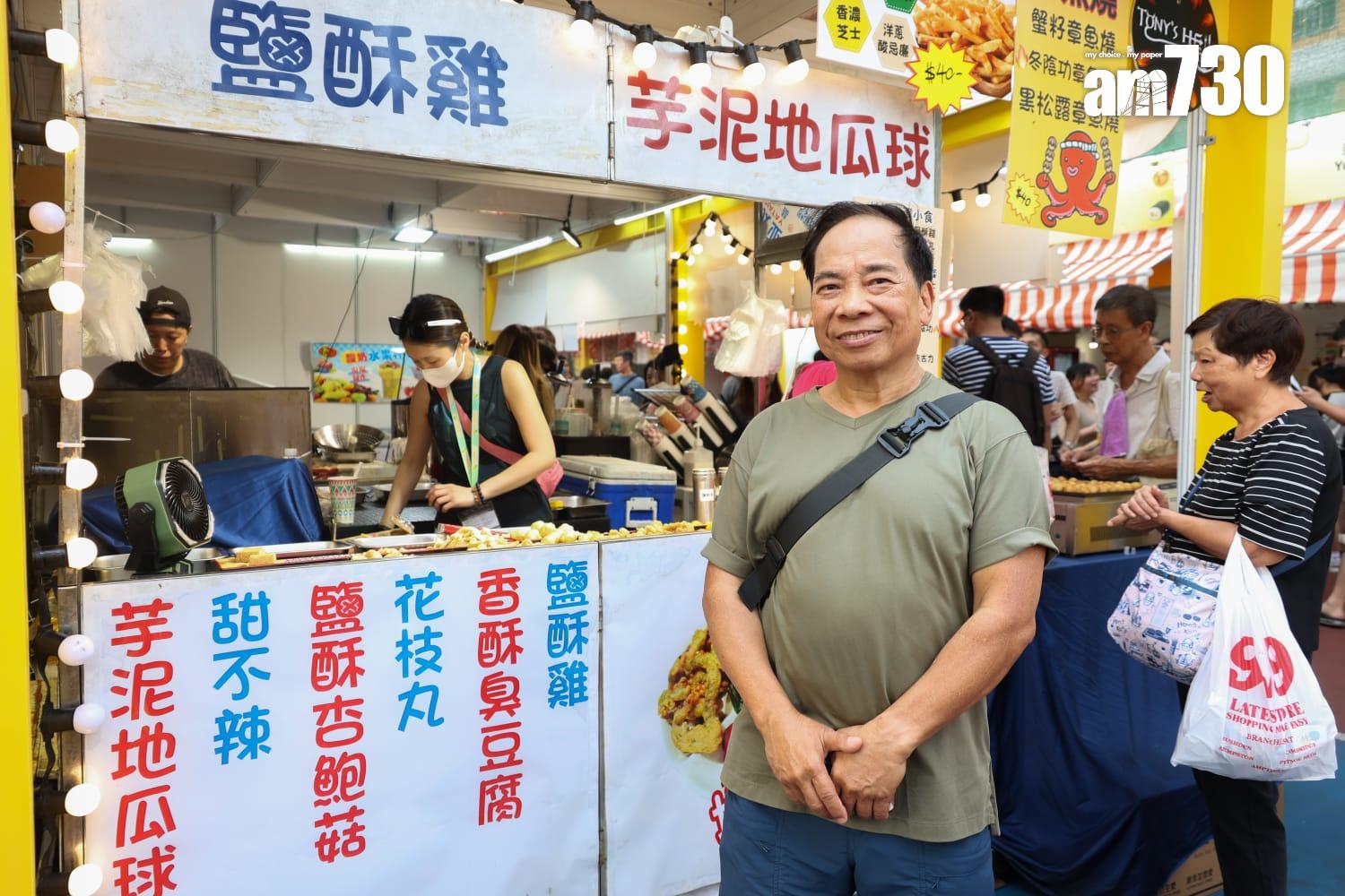 熟食檔職員李先生表示觀察到市民消費模式有改變。(周令知攝)