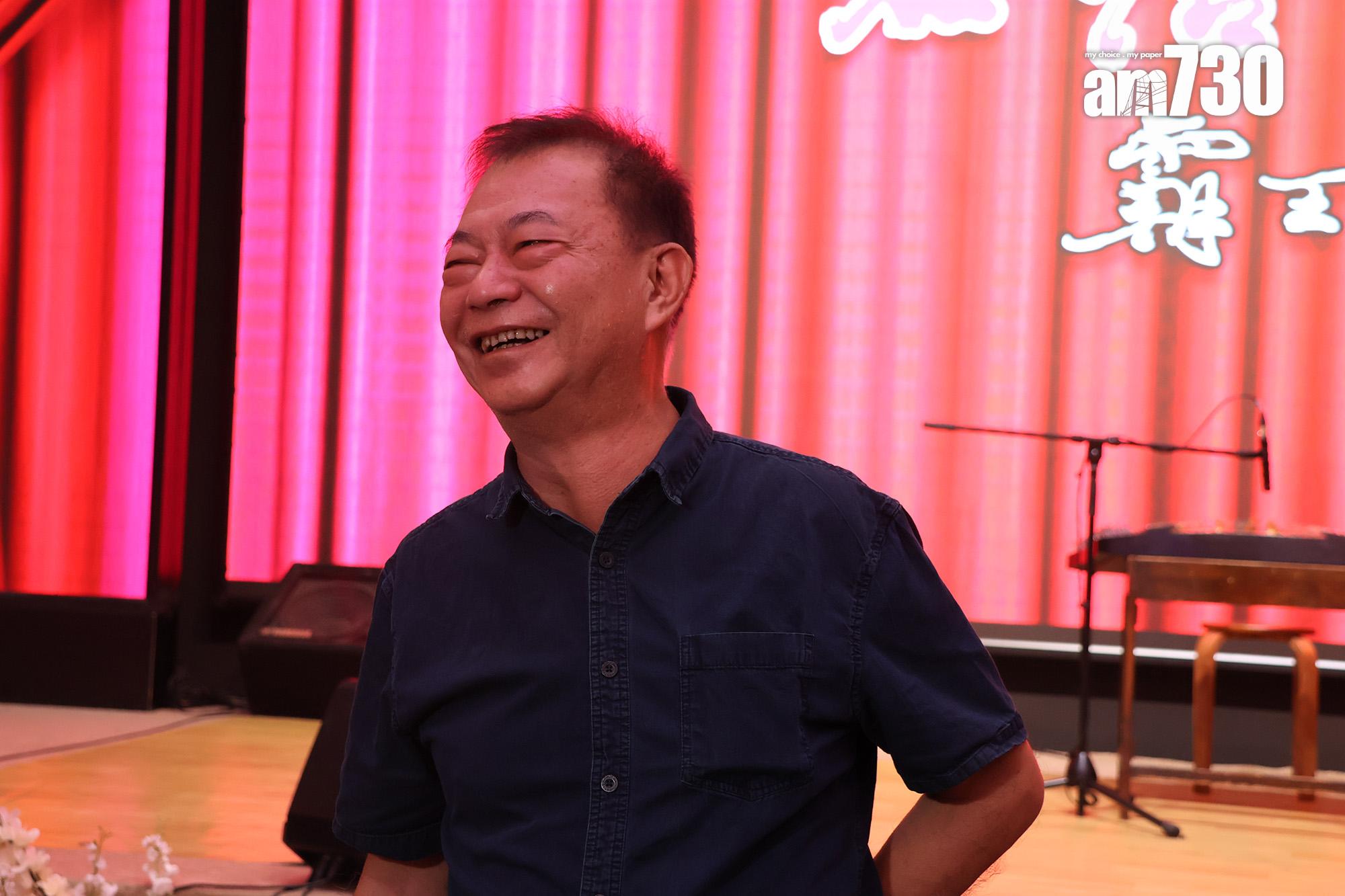 廖偉雄說︰「呢個世界乜都要俾我食,食完都要死,食多啲先死好過呀!」(娛樂組攝)