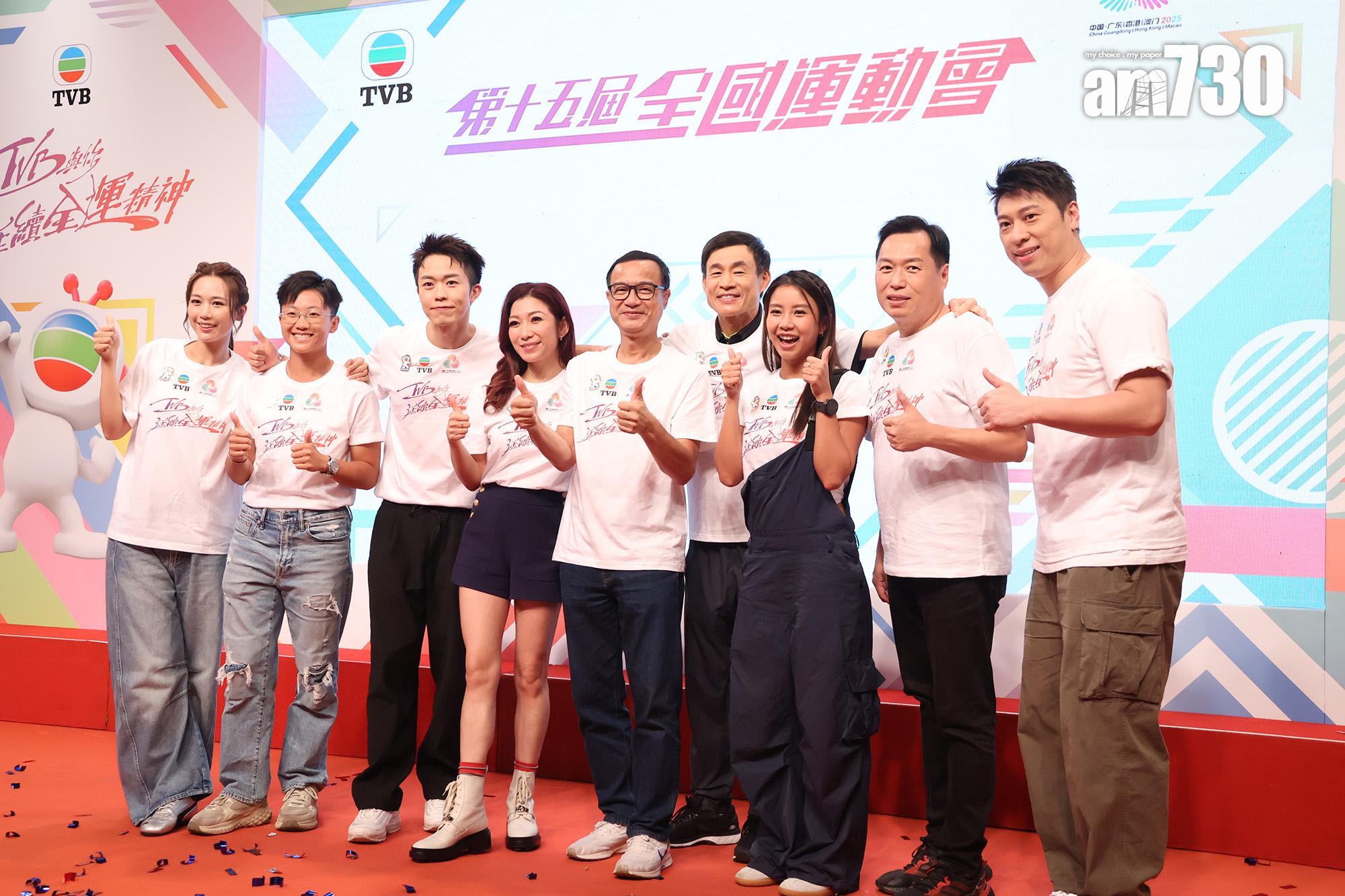 朱凱婷跟鍾志光等繼續拍住上。(娛樂組攝)