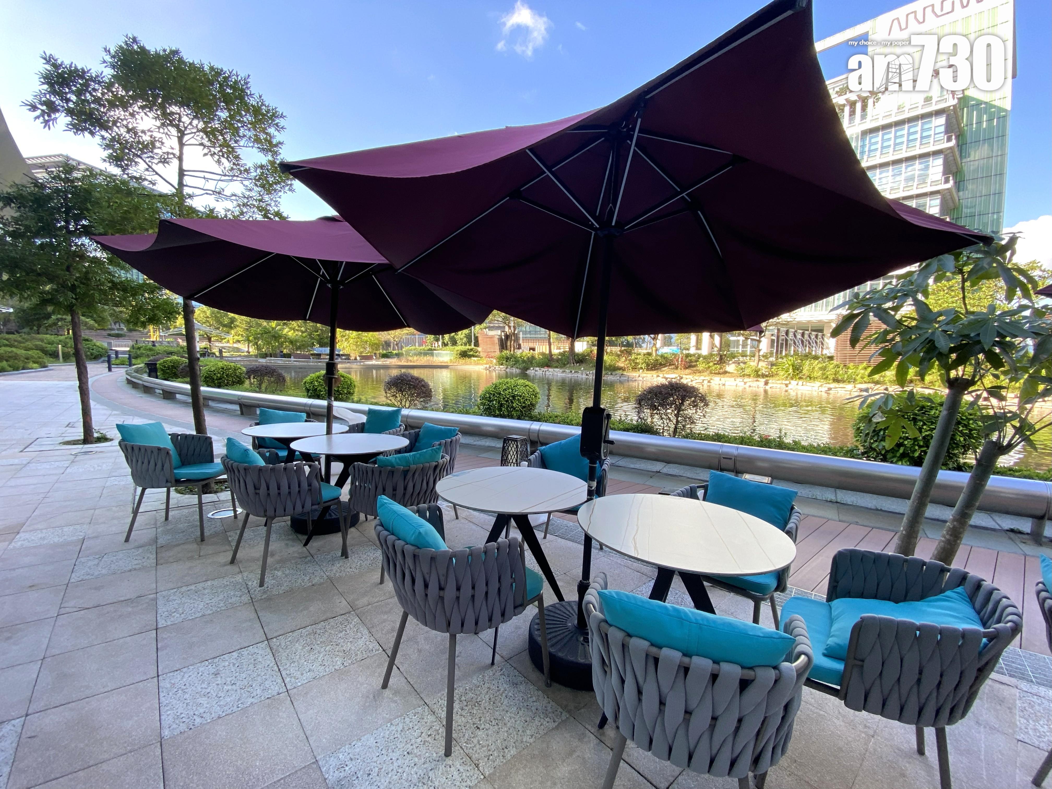 湖景露天座位景色優美,氣氛寫意。(吳康琦攝)