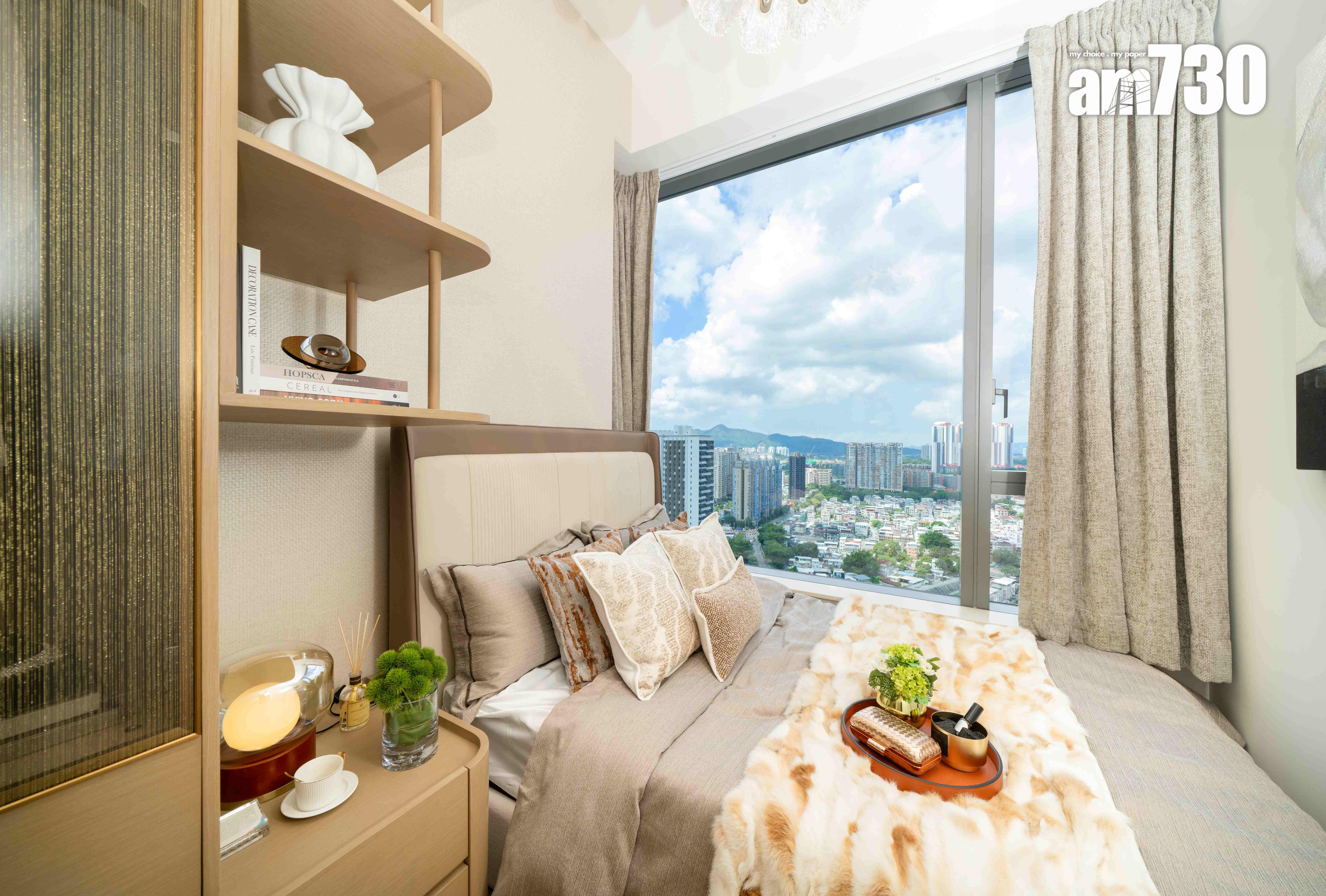 朗天峰現樓示範單位|539呎連裝修三房戶 大地色系主調(多圖)|元朗新盤