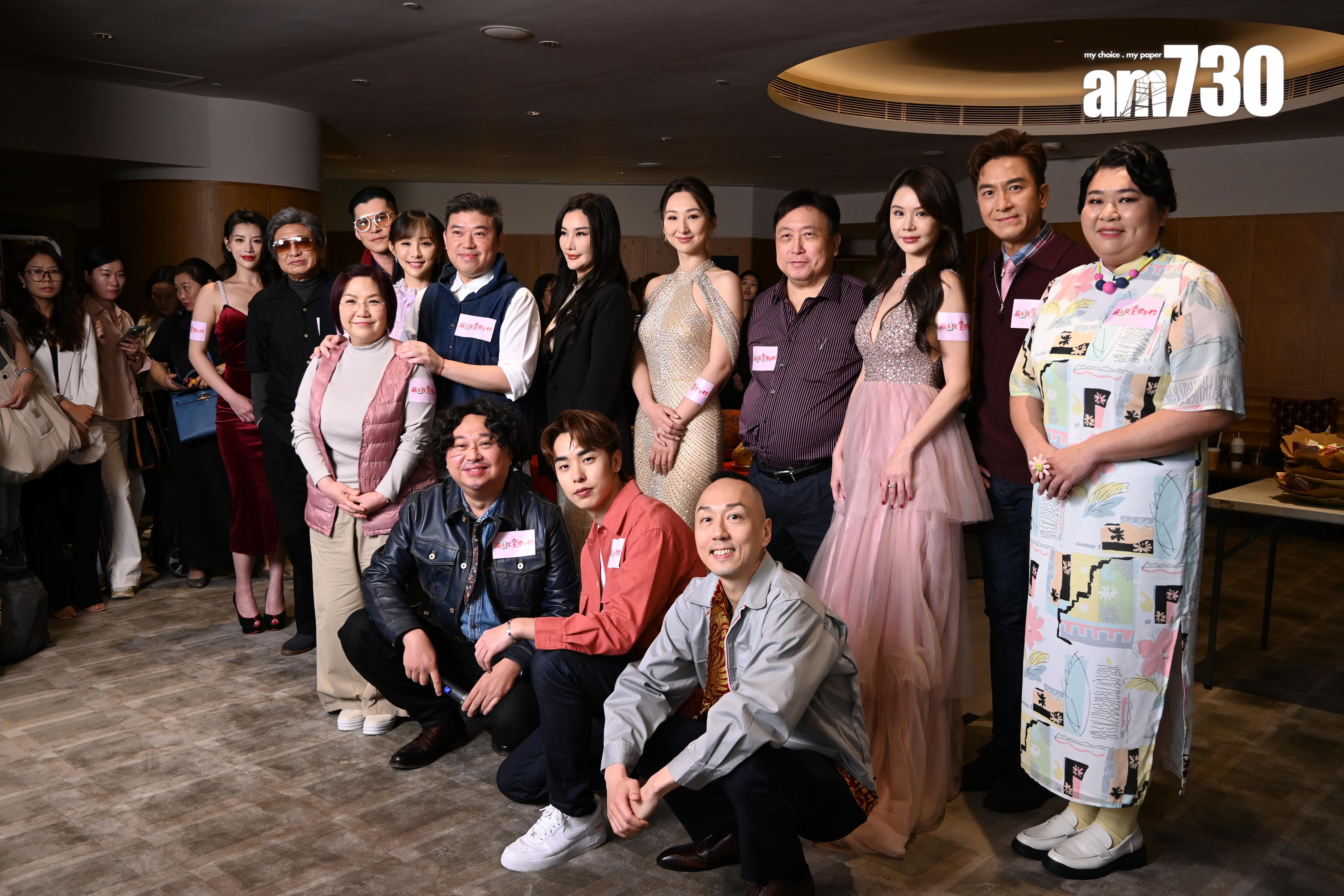 去年Benz雄出席《麻雀女王追男仔》開鏡拜神。(娛樂組攝)