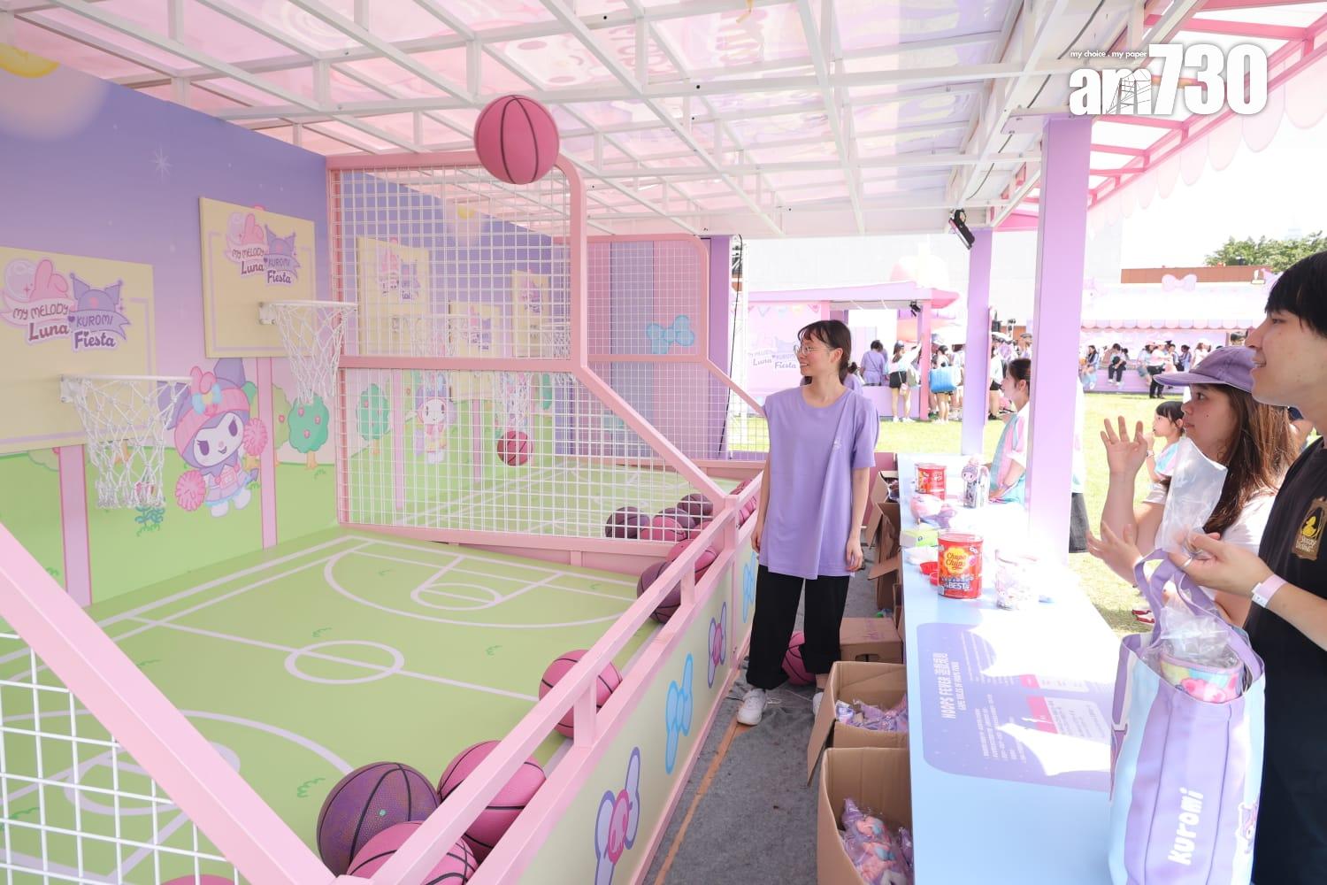 攤位遊戲。(林俊源攝)