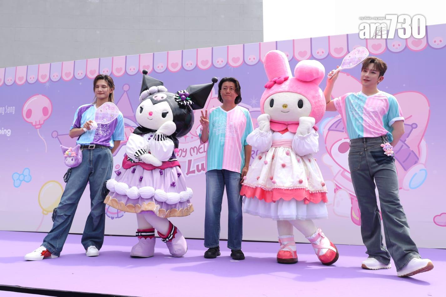 Jeremy與Anson Lo一齊出席活動,更穿上粉色系烈的主題服飾。(林俊源攝)