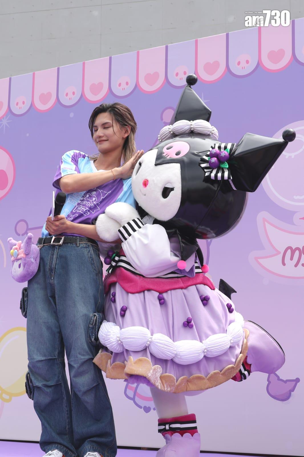 Jeremy與Anson Lo一齊出席My Melody x Kuromi周年盛典活動。(林俊源攝)