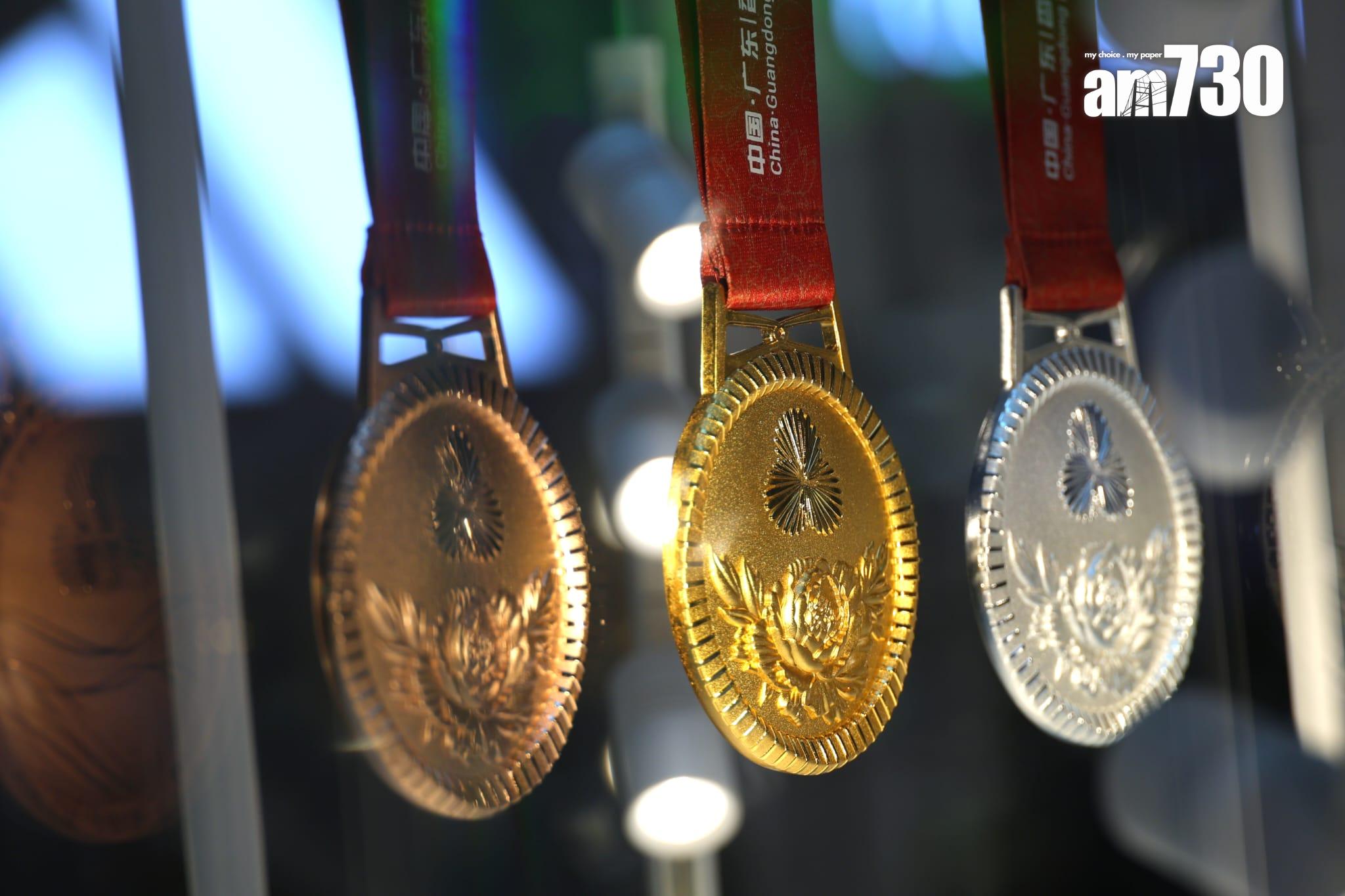 周大福預展十五運會獎牌 設計師:展現歷史文化與榮耀 (林俊源攝)