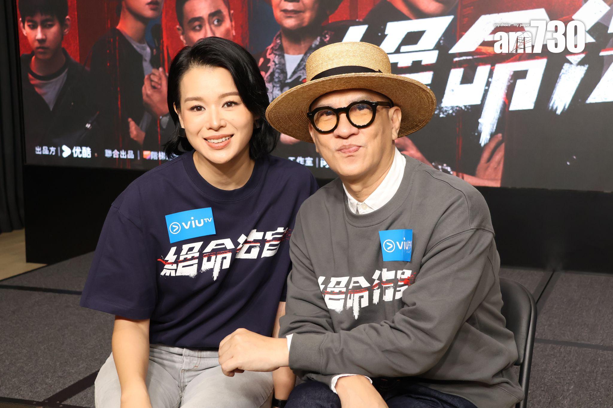 張家輝與胡杏兒對新劇很有信心。(娛樂組攝)