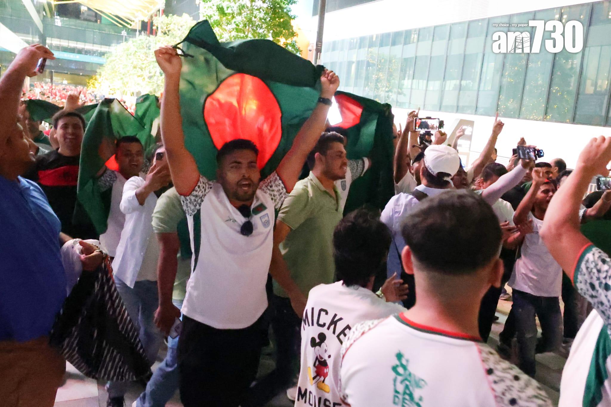 孟加拉球迷一同入場。(吳康琦攝)