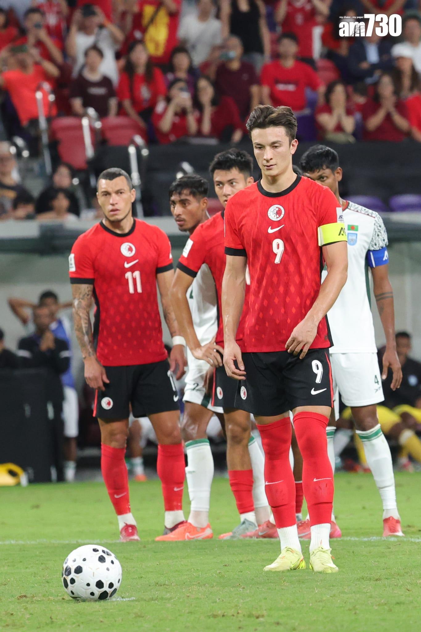 安永佳為港隊操刀12碼。(吳康琦攝)