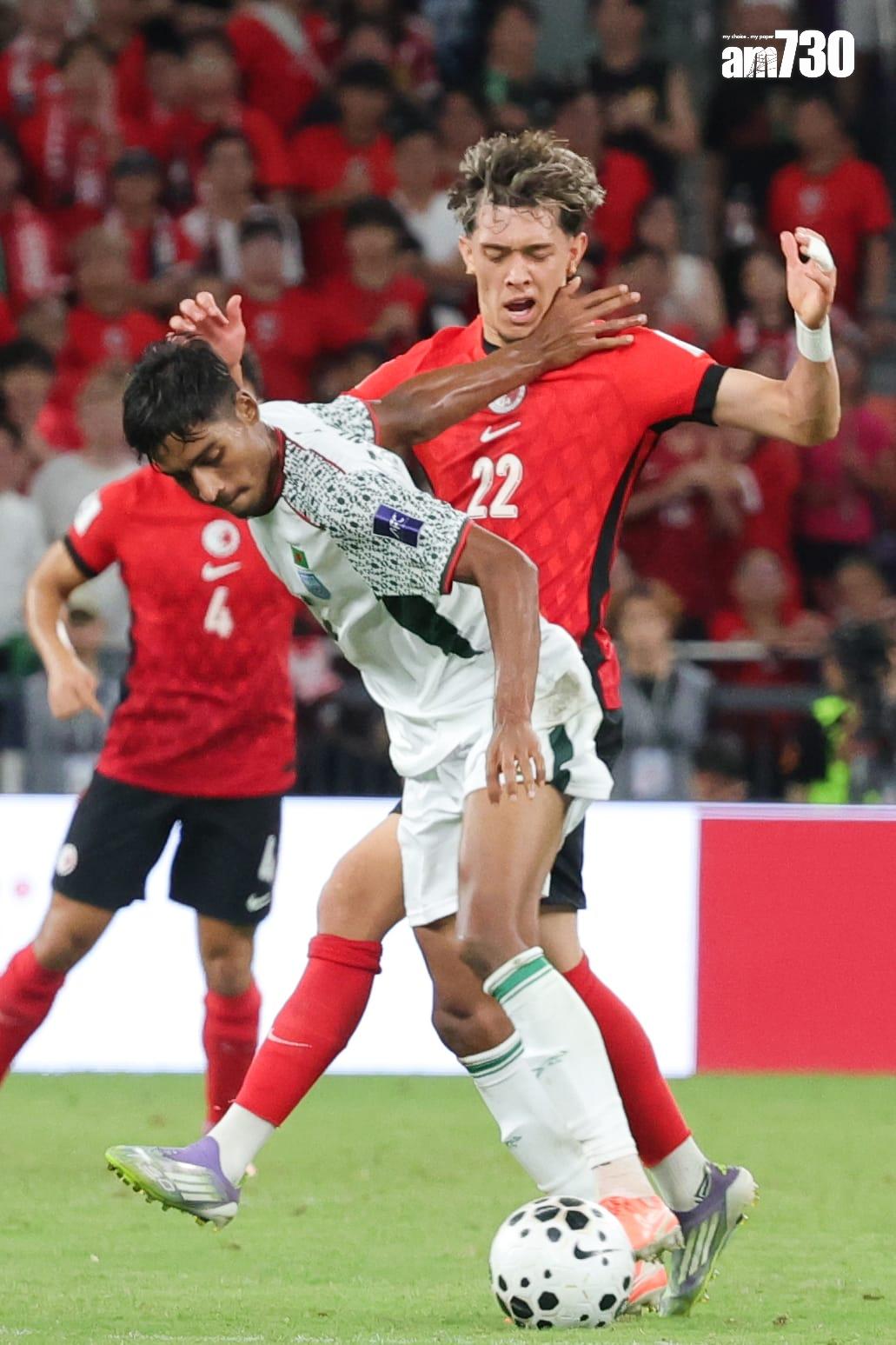 上仗為港隊致勝的李小恆。(吳康琦攝)