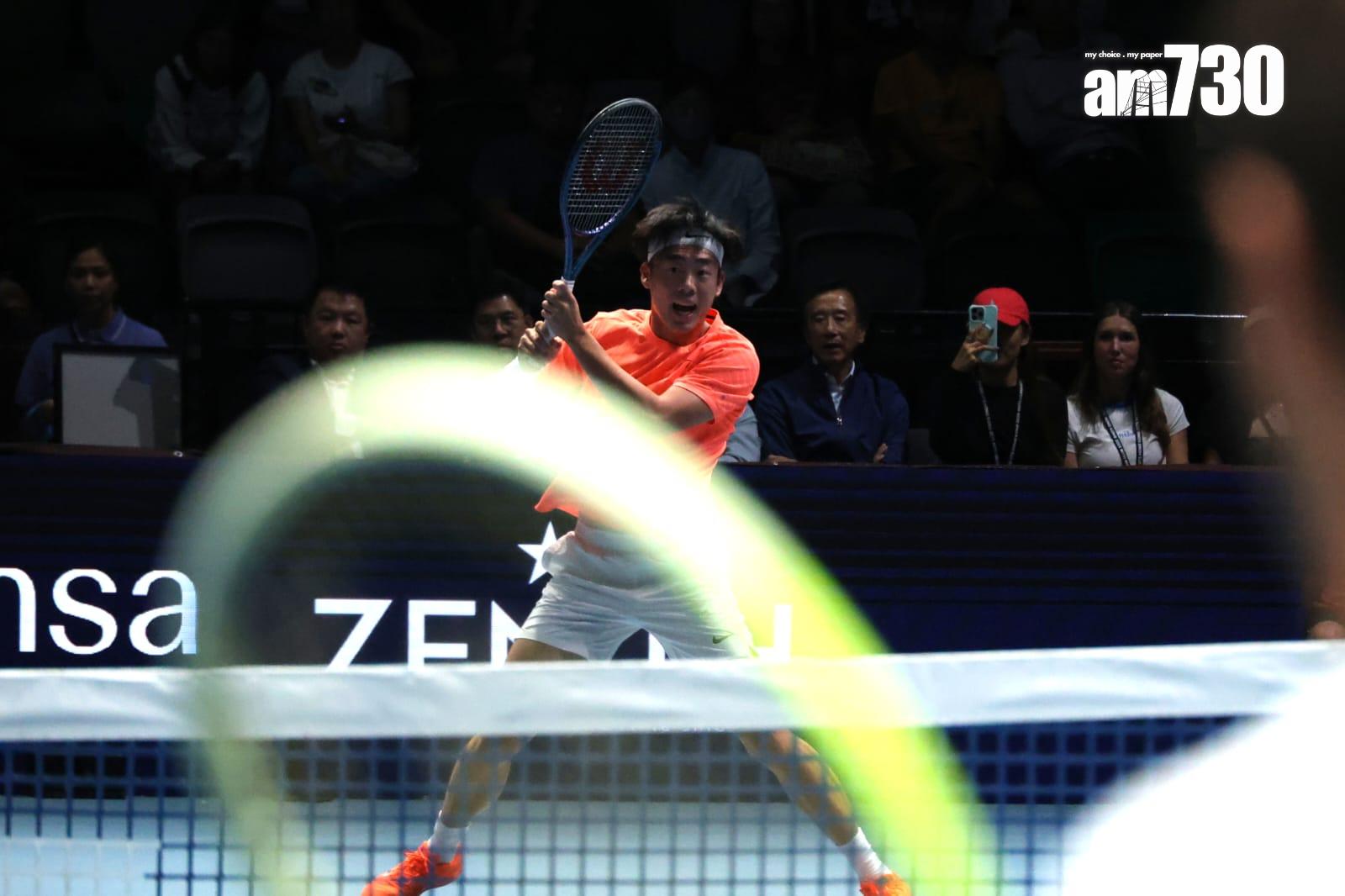 黃澤林在啟德參與表演賽。(林俊源攝)