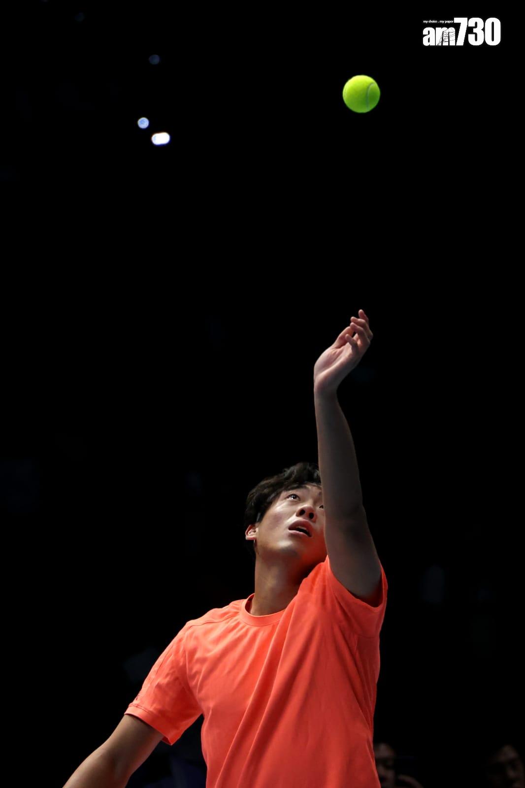 黃澤林在啟德參與表演賽。(林俊源攝)