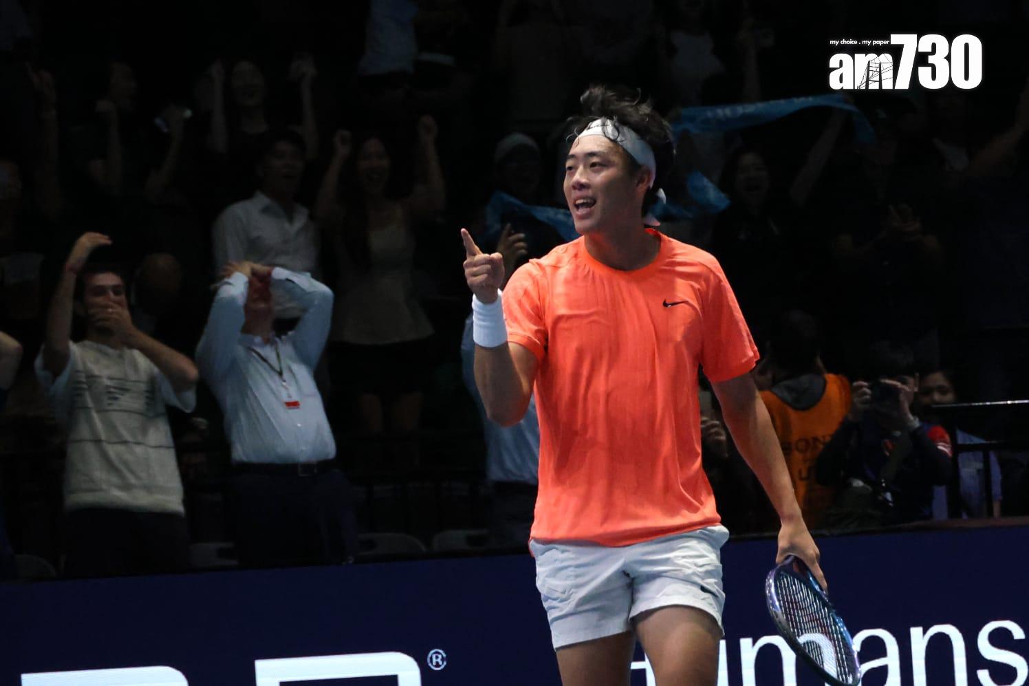 黃澤林在啟德參與表演賽。(林俊源攝)