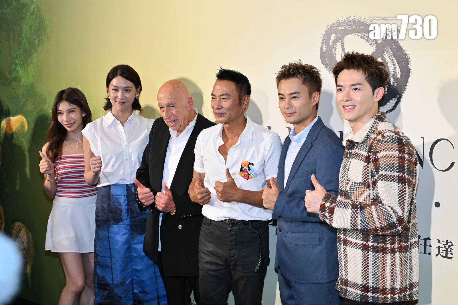 任達華舉行藝術展,不少圈中後輩到場支持。(娛樂組攝)