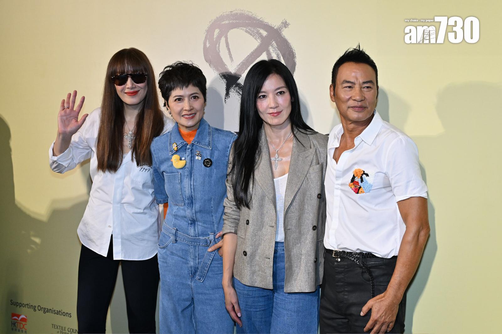 任達華舉行藝術展,林熙蕾、邵美琪到場支持。(娛樂組攝)