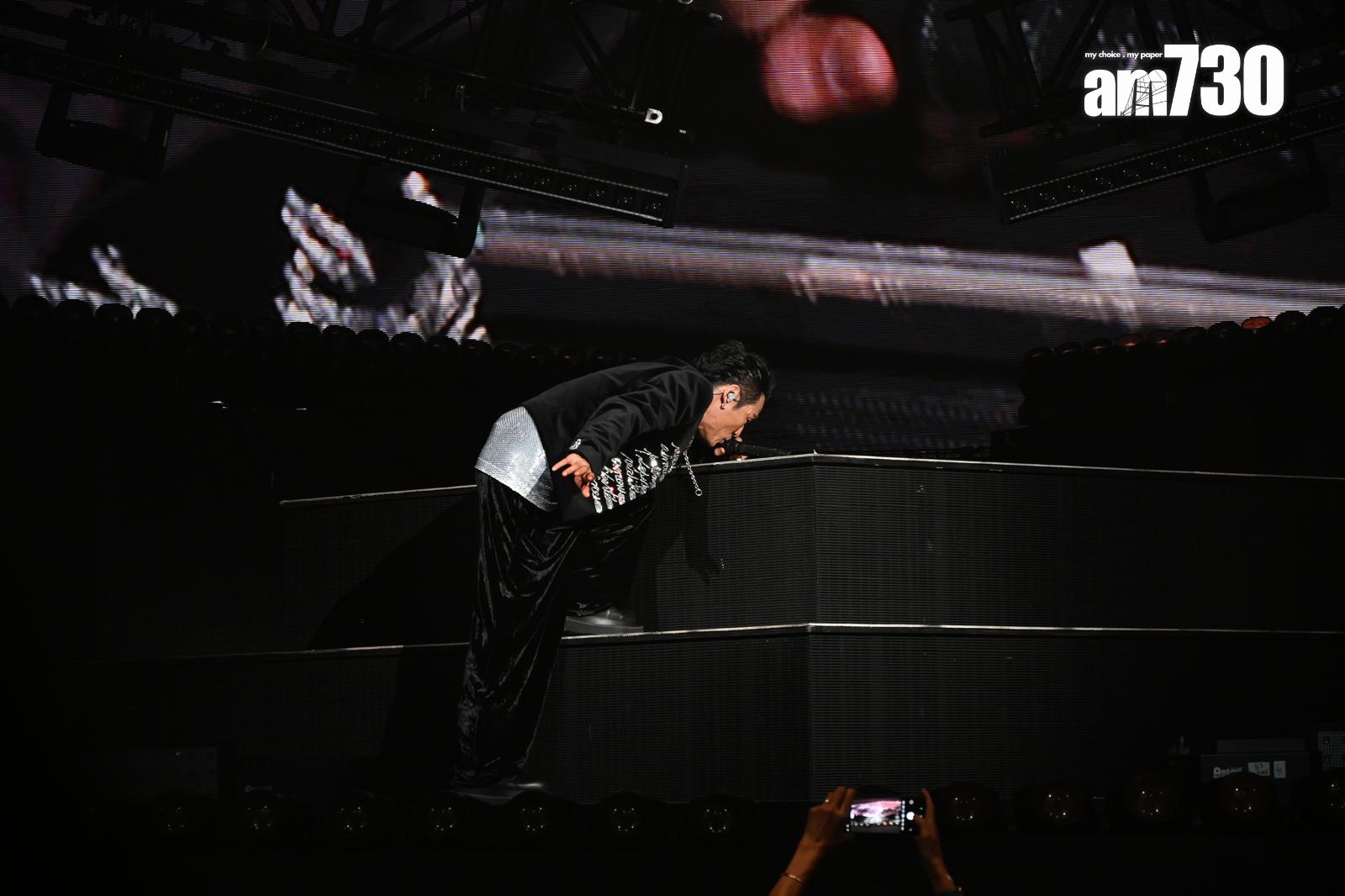 杜德偉表示要親吻舞台。(娛樂組攝)